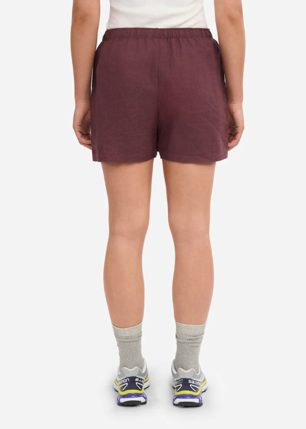 Linen Shorts - Oxblood Red - Colorful Standard Canada - Danali - CS4015