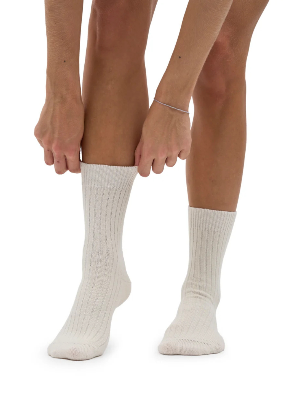CS6003 Colorful Standard Merino Wool Blend Sock Optical White - Danali