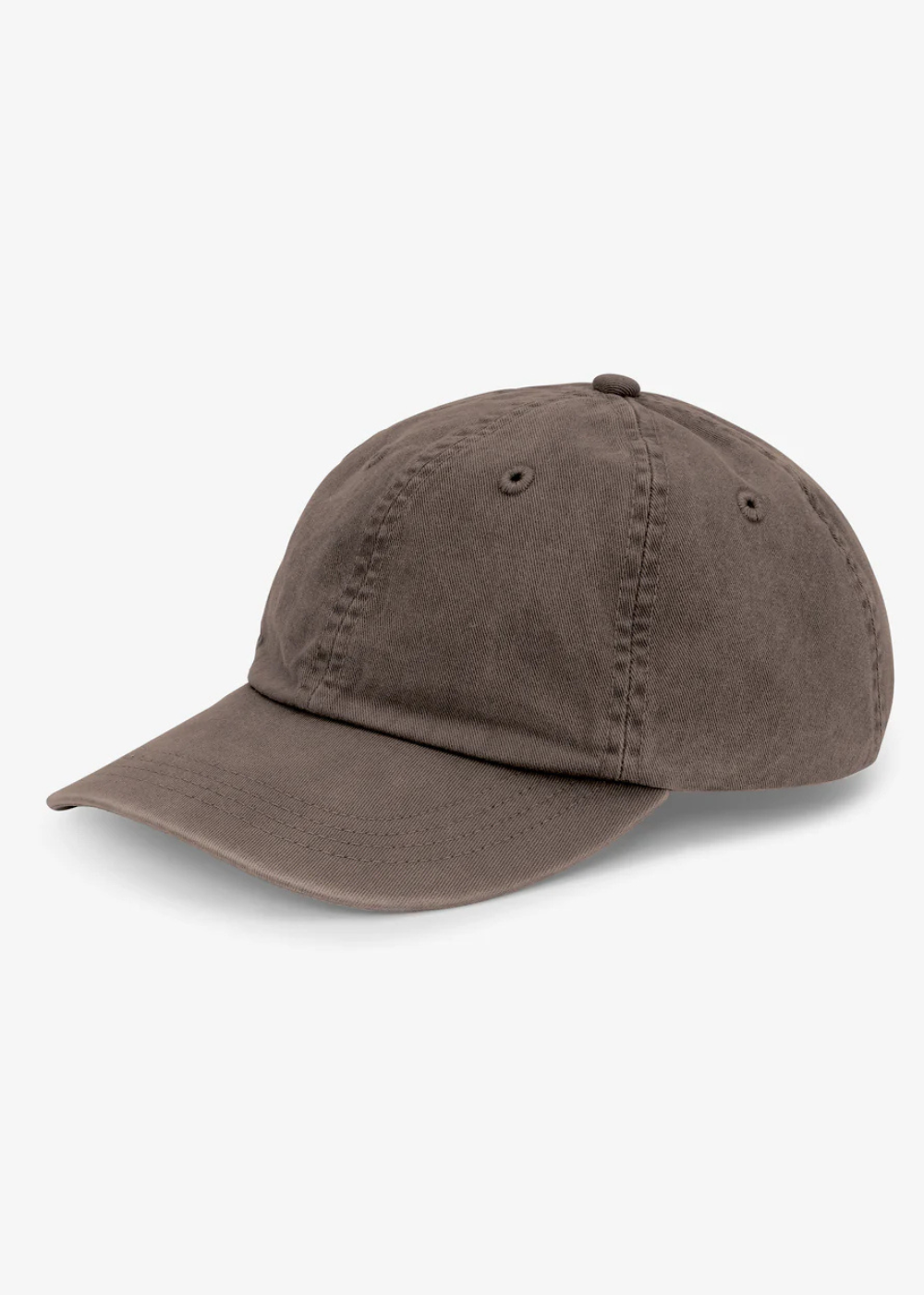 Brown baseball cap on a white background