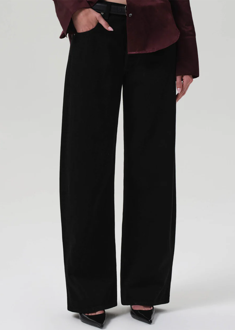 Ayla Baggy Jean - Solid Black - Citizens of Humanity Canada - Danali