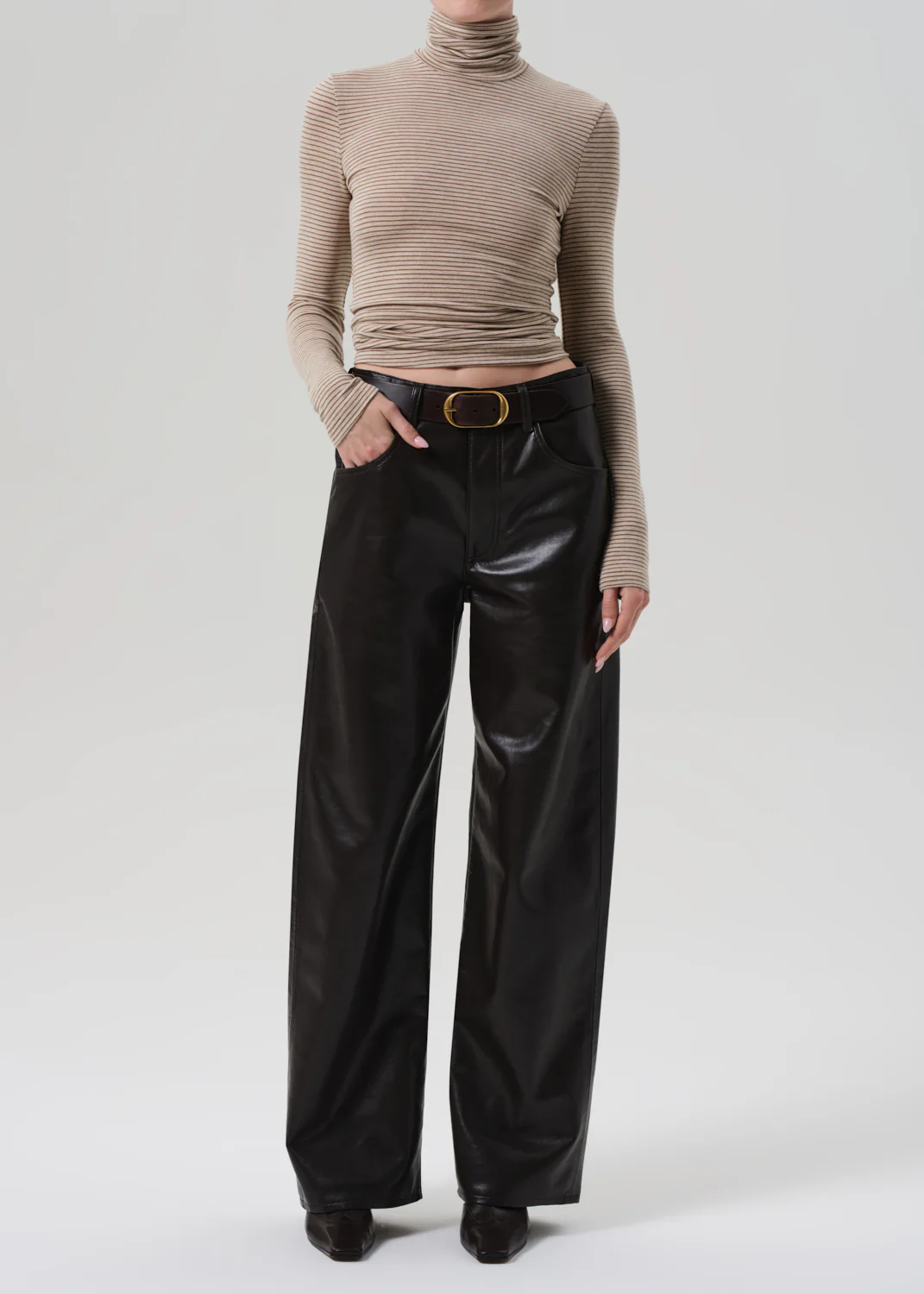 Ayla Baggy Leather Pant - Chocolate Brown - Citizens of Humanity Canada - Danali