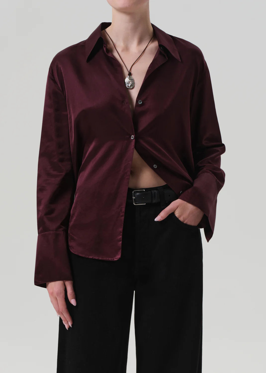 Camilia Shirt - Burgundy - Citizens of Humanity Canada - Danali