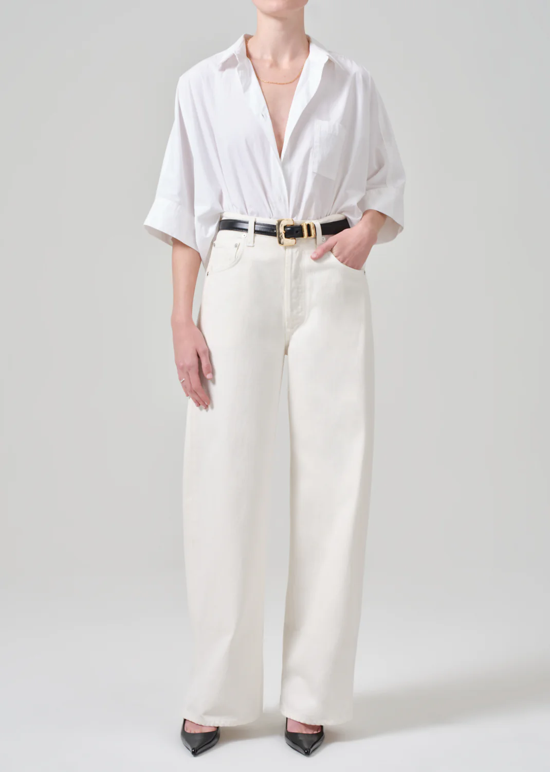 Claire Origami Shirt - White - Citizens of Humanity Canada - Danali