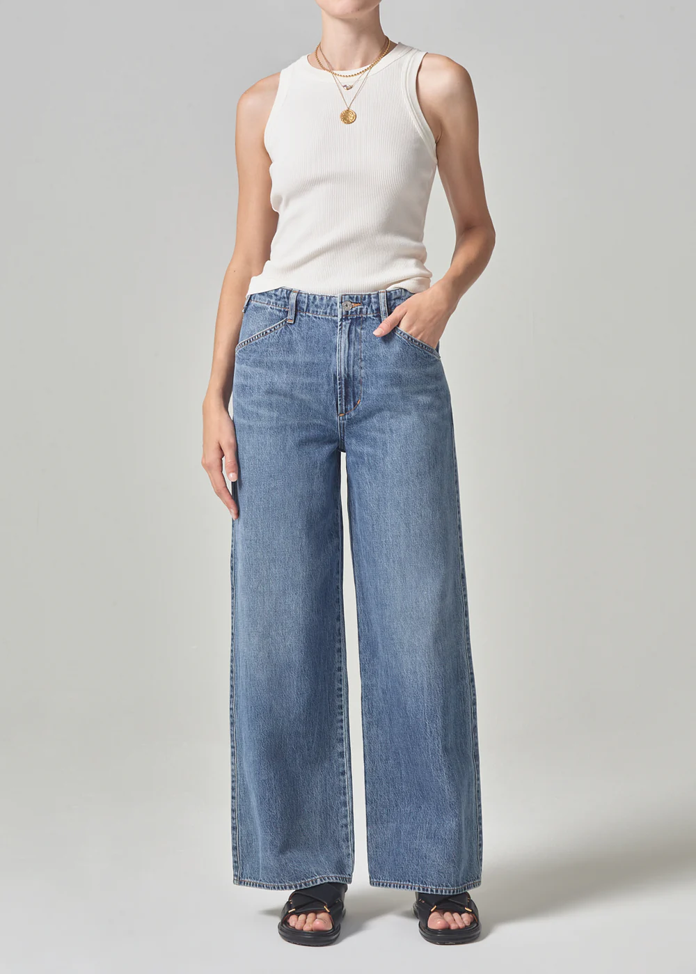 Isabel Rib Tank Top - Pashmina - Citizens of Humanity Canada - Danali