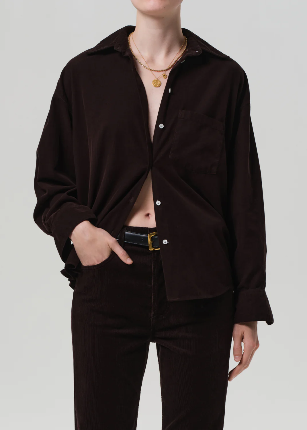 Kayla Corduroy Shirt - Barrister - Citizens of Humanity Canada - Danali