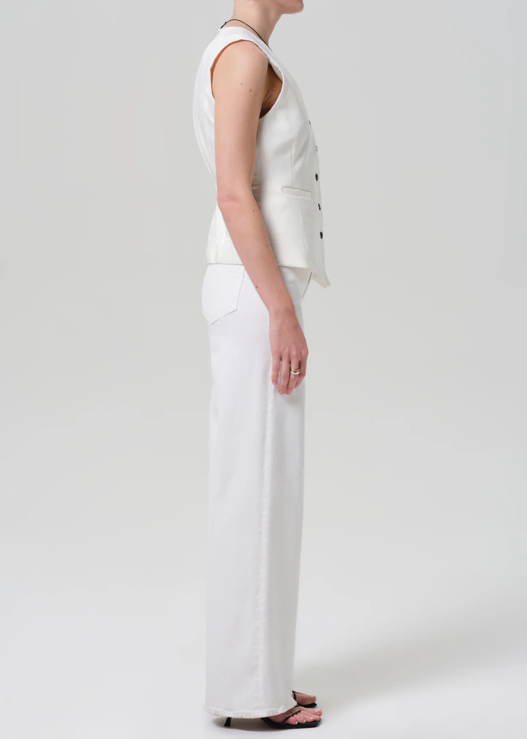 Lyra Wide Leg Long Jean - Soft White - Citizens of Humanity Canada - Danali