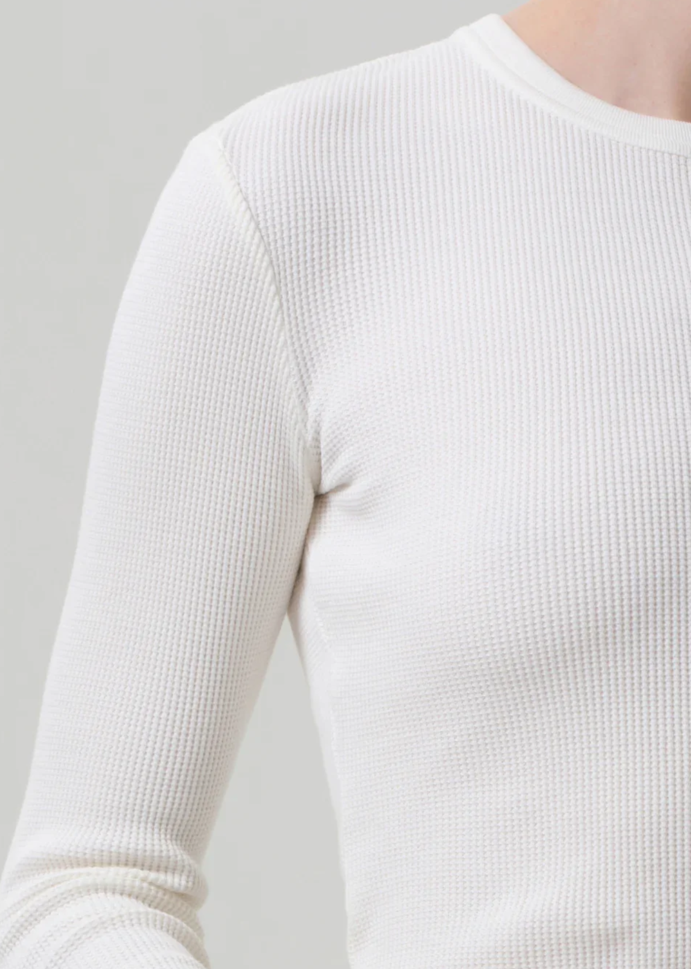 Pilar Waffle Crewneck T-Shirt - Pashmina - Citizens of Humanity Canada - Danali