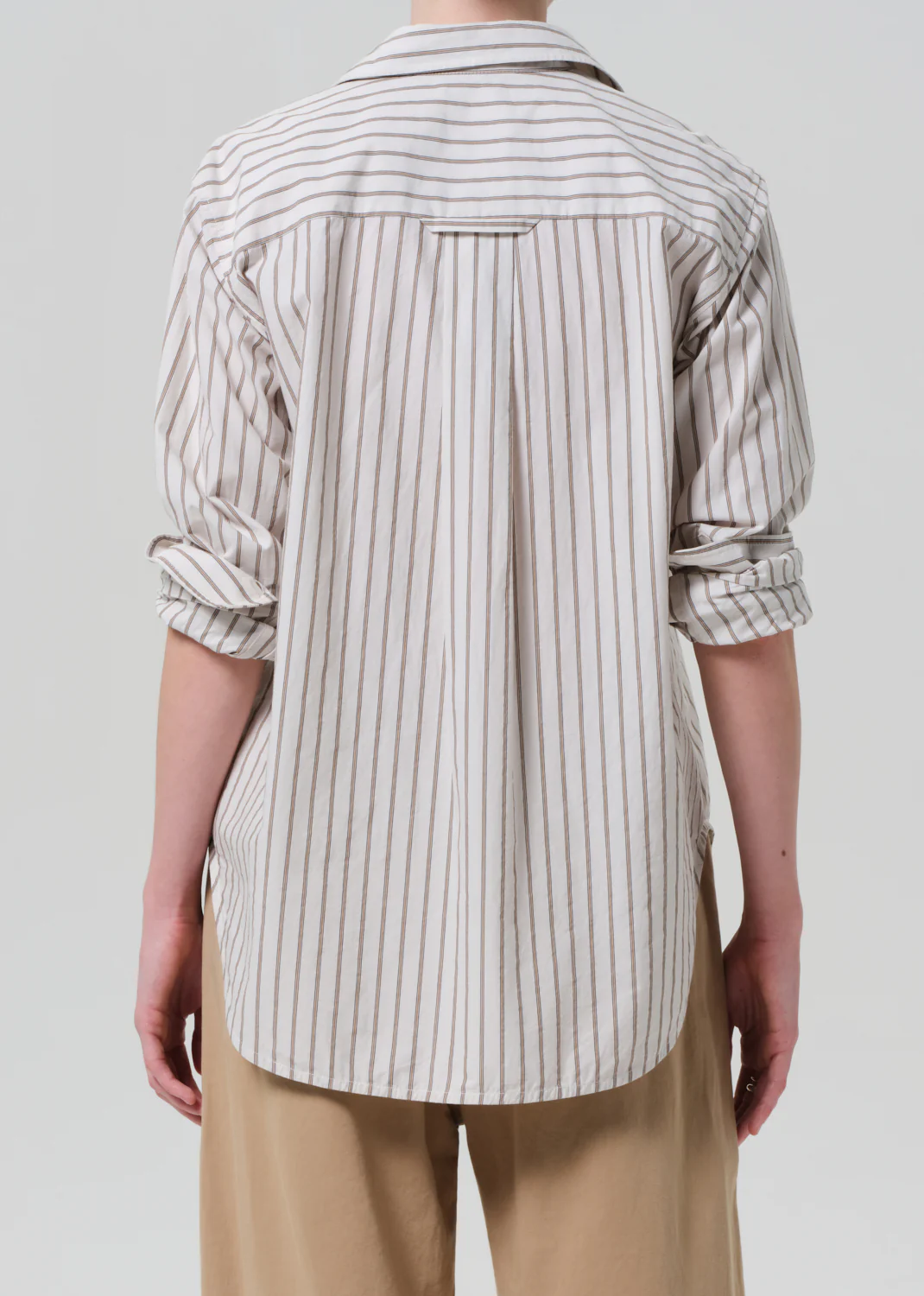 Shay Albi Stripe Shirt - Beige/Brown - Citizens of Humanity Canada - Danali
