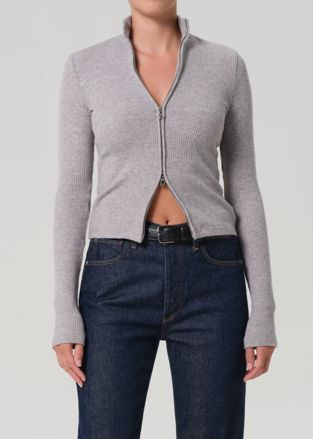 Zip Cardigan - Heather Grey - Citizens of Humanity Canada - Danali