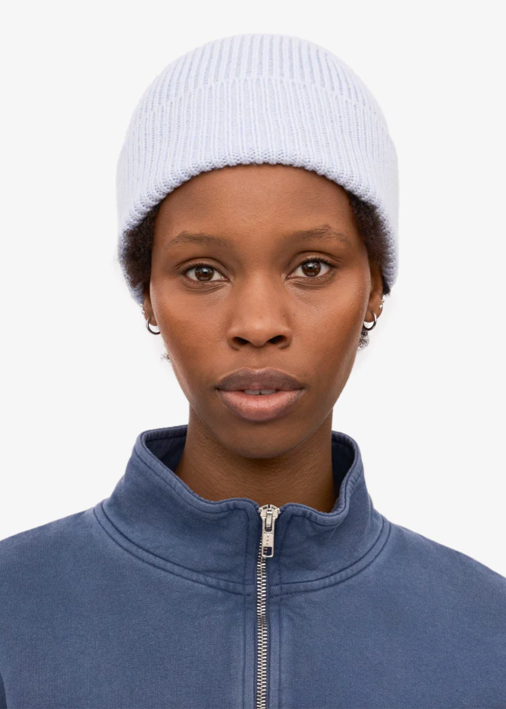 Merino Wool Beanie - Polar Blue - Colorful Standard Canada - Danali