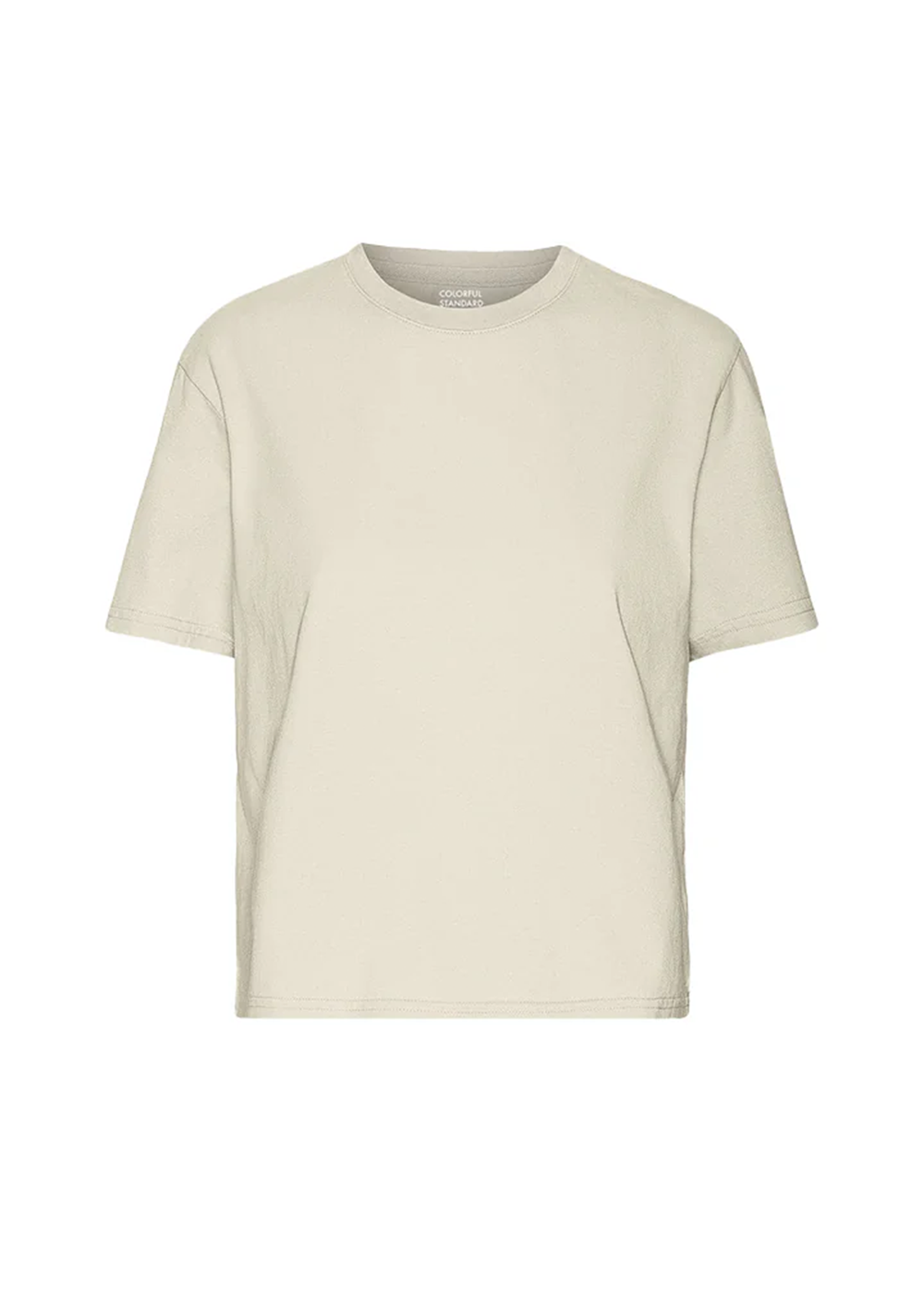 Organic Boxy Crop Tee - Ivory White - Colorful Standard Canada - Danali