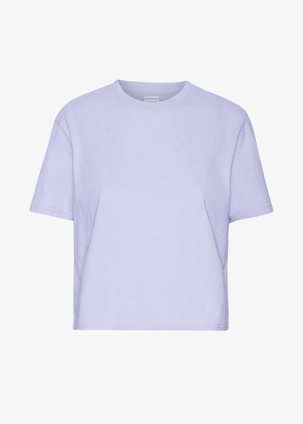 Organic Boxy Crop Tee - Soft Lavender - Colorful Standard Canada - Danali