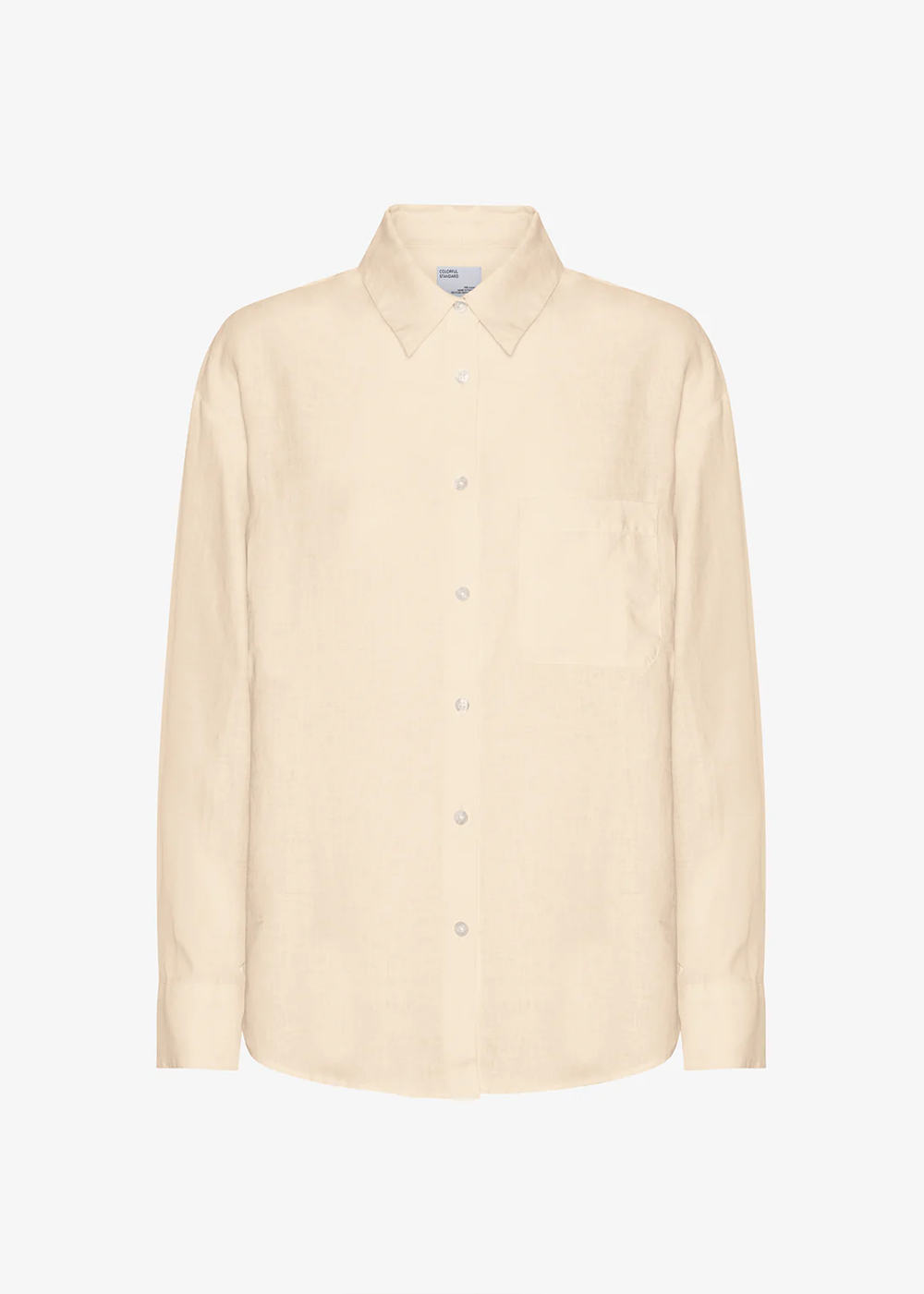 Colorful Standard Organic Linen Oversized Shirt Ivory White - Colorful Standard Canada - Danali