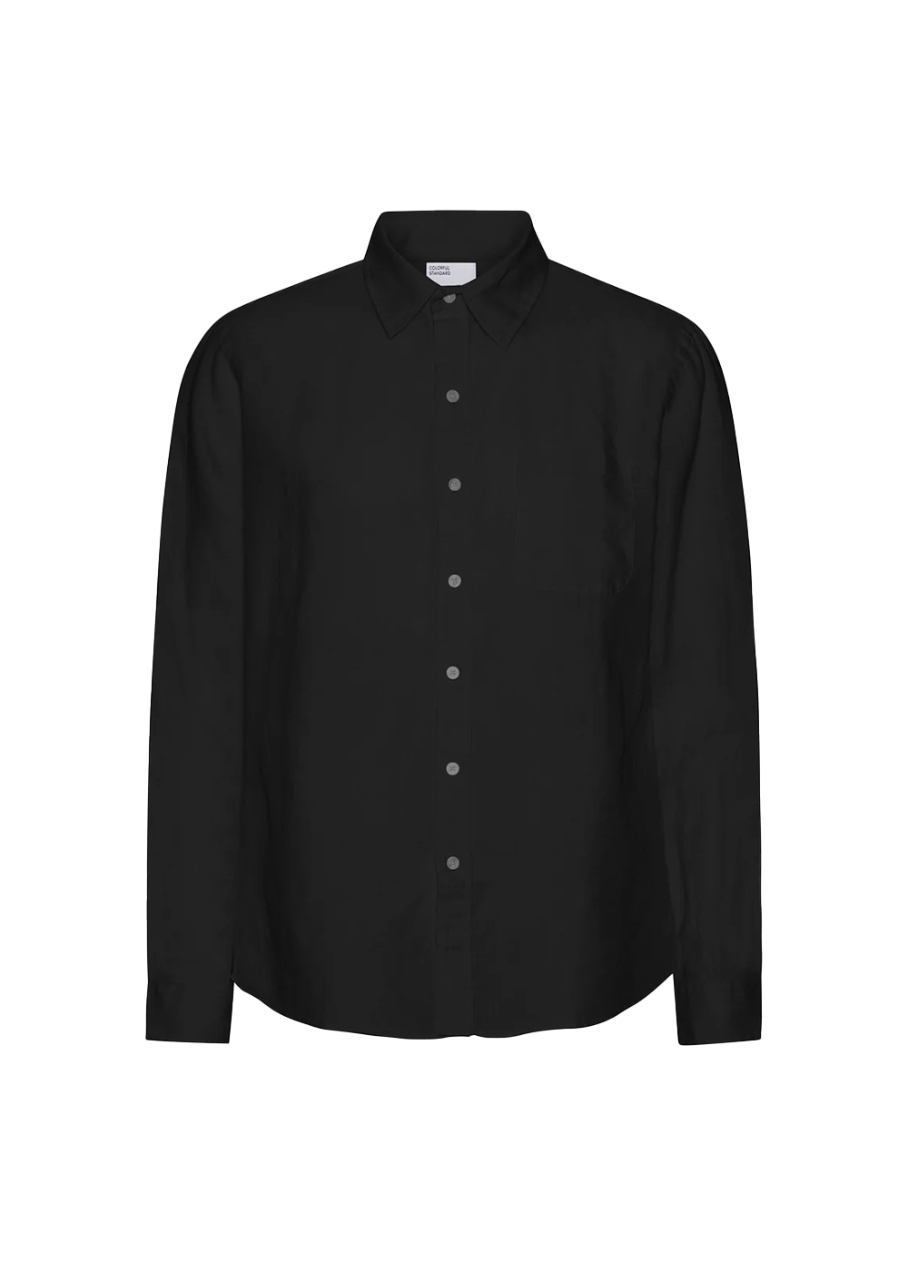 Colorful Standard Organic Linen Shirt Deep Black - Colorful Standard Canada - Danali