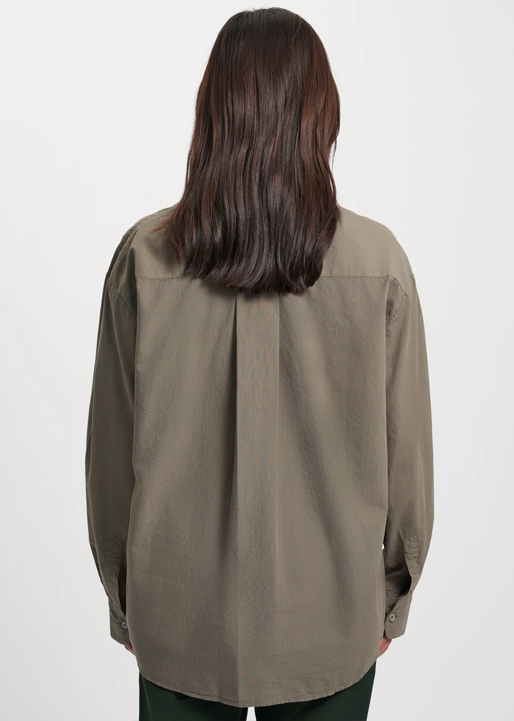Organic Oversized Shirt - Dusty Olive - Colorful Standard Canada - Danali