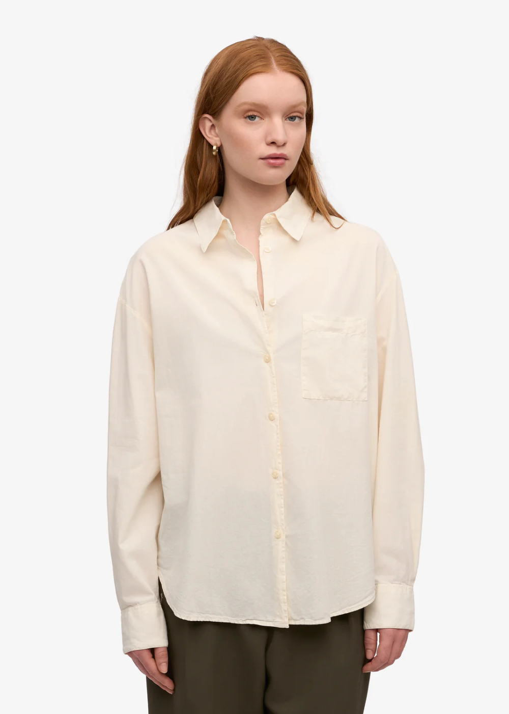 Organic Oversized Shirt - Ivory White - Colorful Standard Canada - Danali
