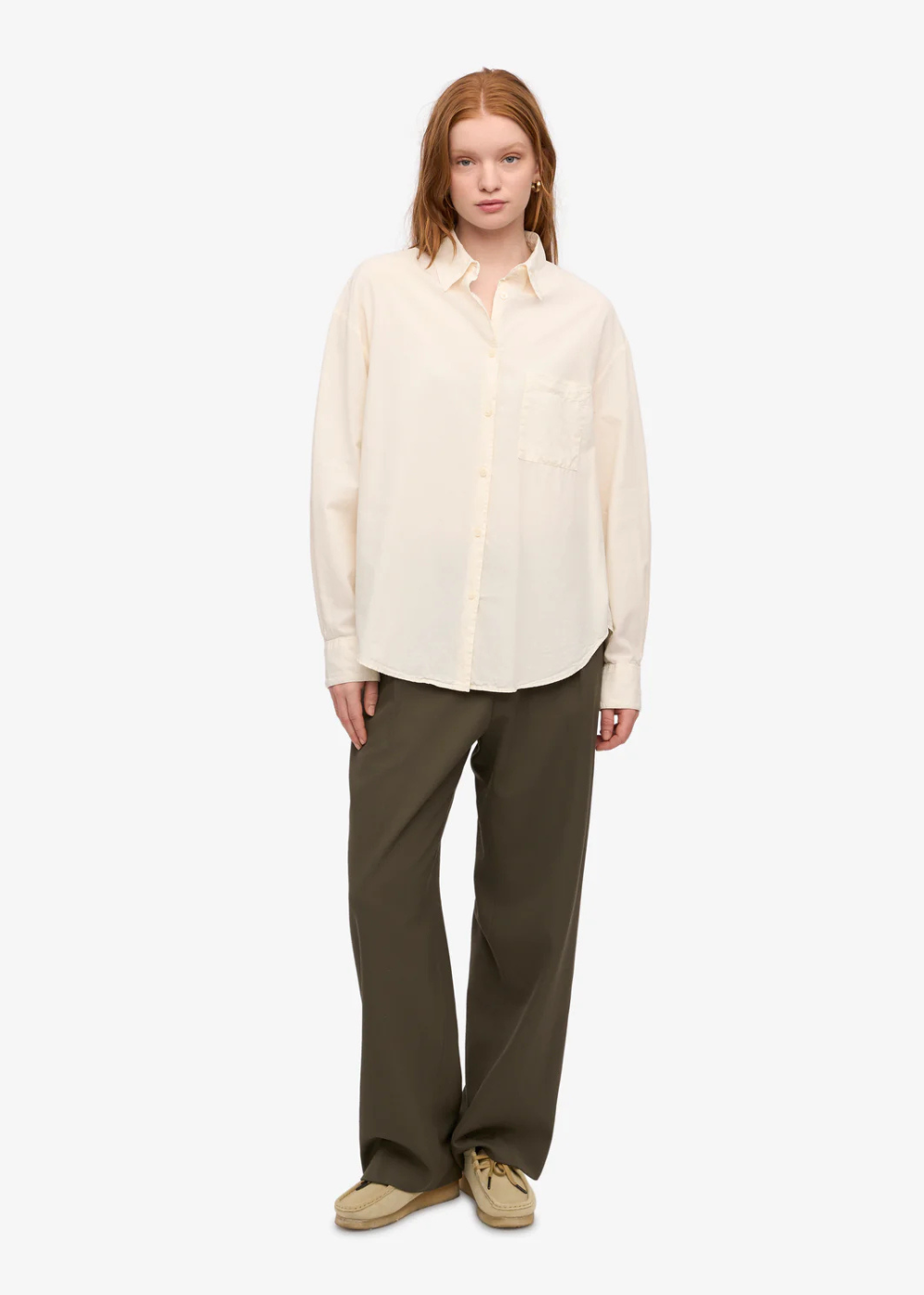 Organic Oversized Shirt - Ivory White - Colorful Standard Canada - Danali