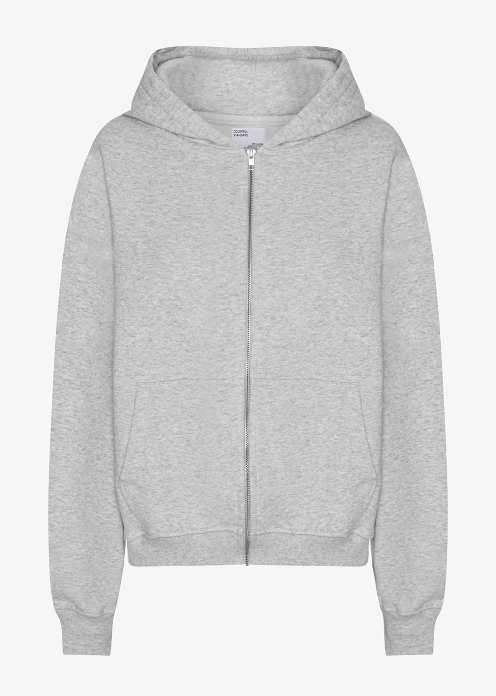 Organic Oversized Zip Hood - Snow Melange - Colorful Standard Canada - Danali
