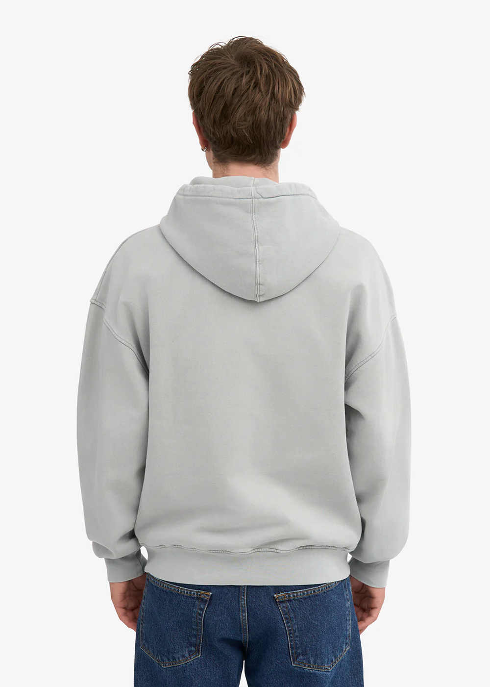 Organic Oversized Zip Hoodie - Faded Grey - Colorful Standard Canada - Danali