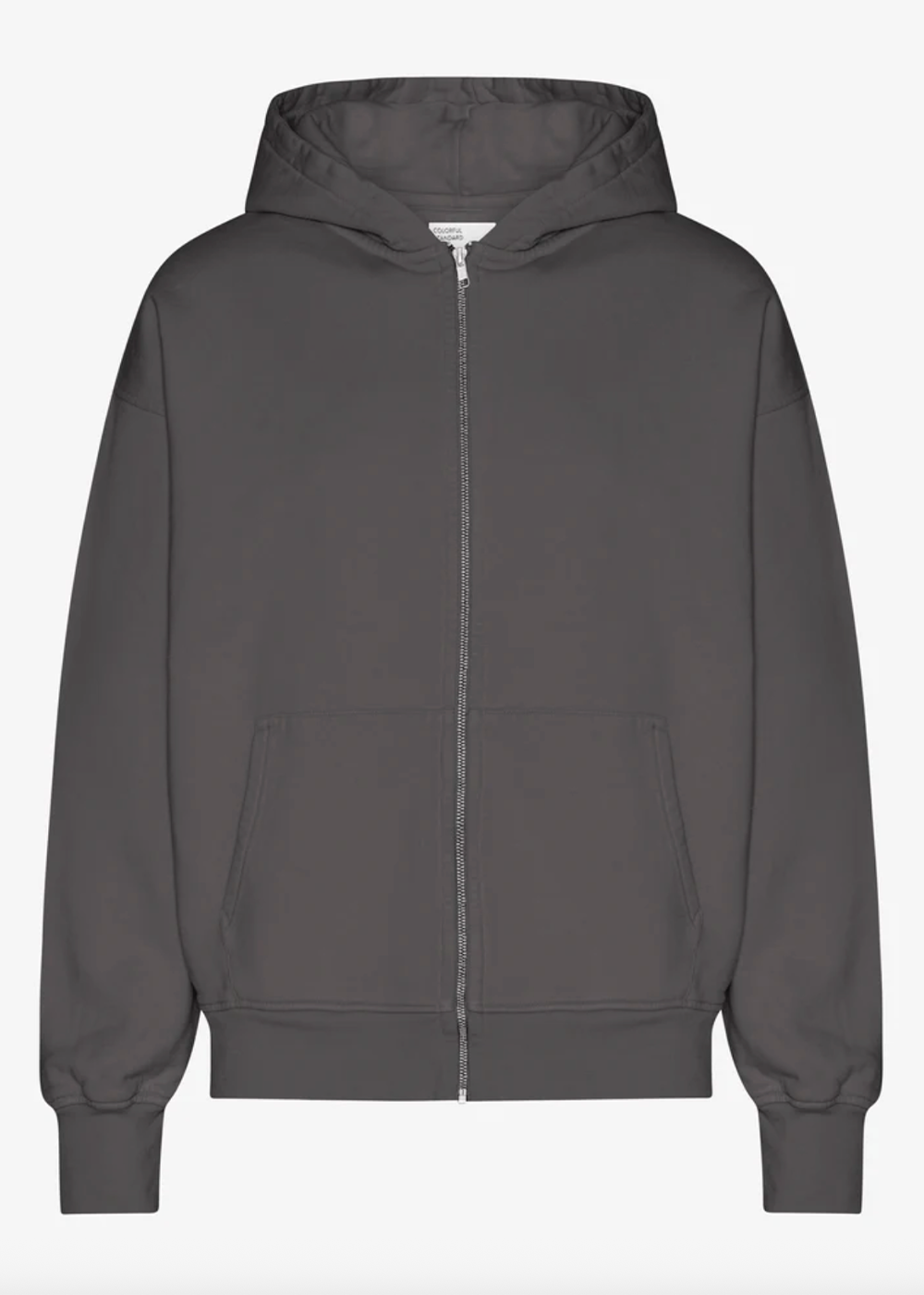 Organic Oversized Zip Hoodie - Lava Grey - Colorful Standard Canada - Danali