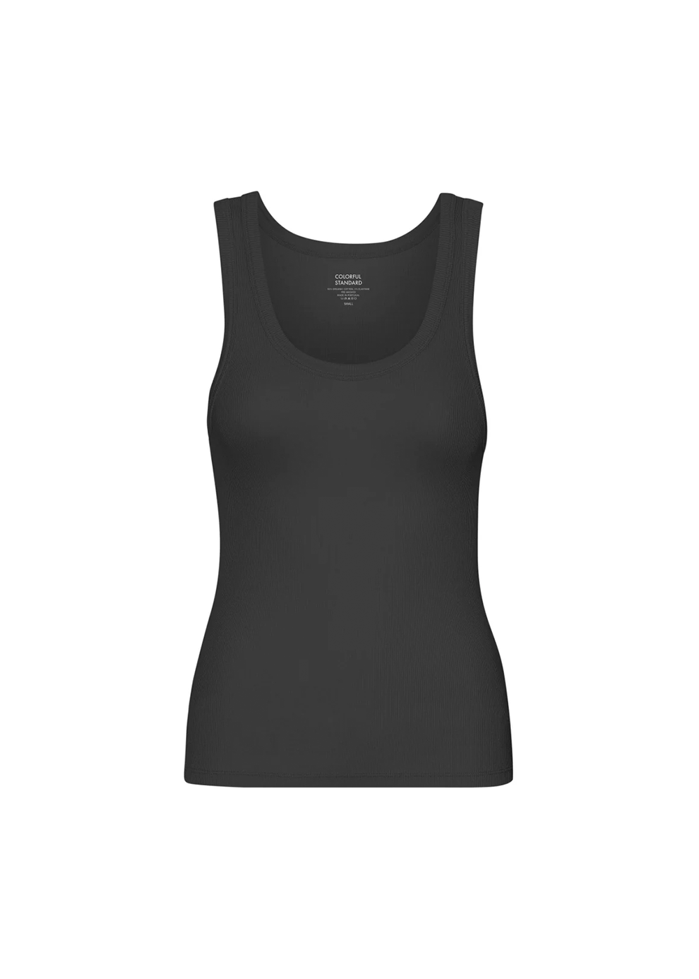 Organic Rib Tank Top - Deep Black - Colorful Standard - Danali - Canada