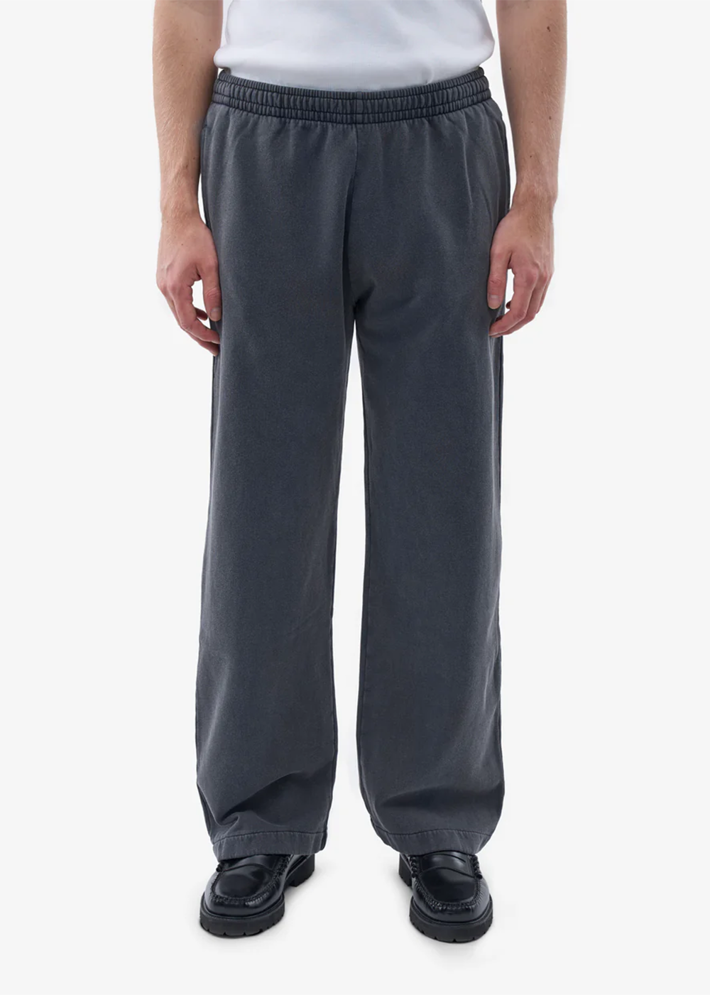 Organic Straight Leg Sweatpants - Faded Black - Colorful Standard Canada - Danali