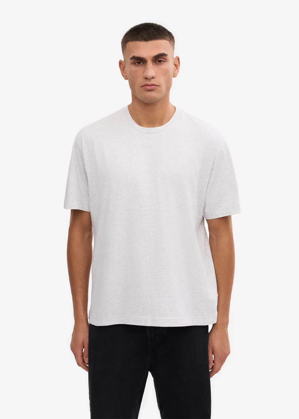Oversized Organic T-Shirt - Snow Melange - Colorful Standard Canada - Danali
