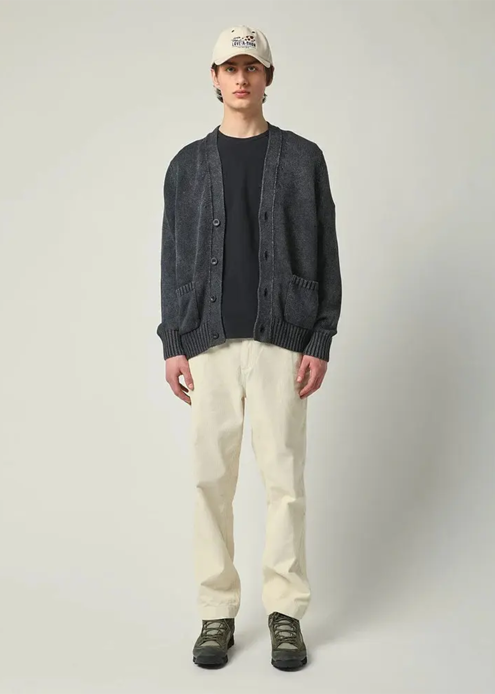 Acid Wash Cardigan - Black - Corridor Canada - Danali
