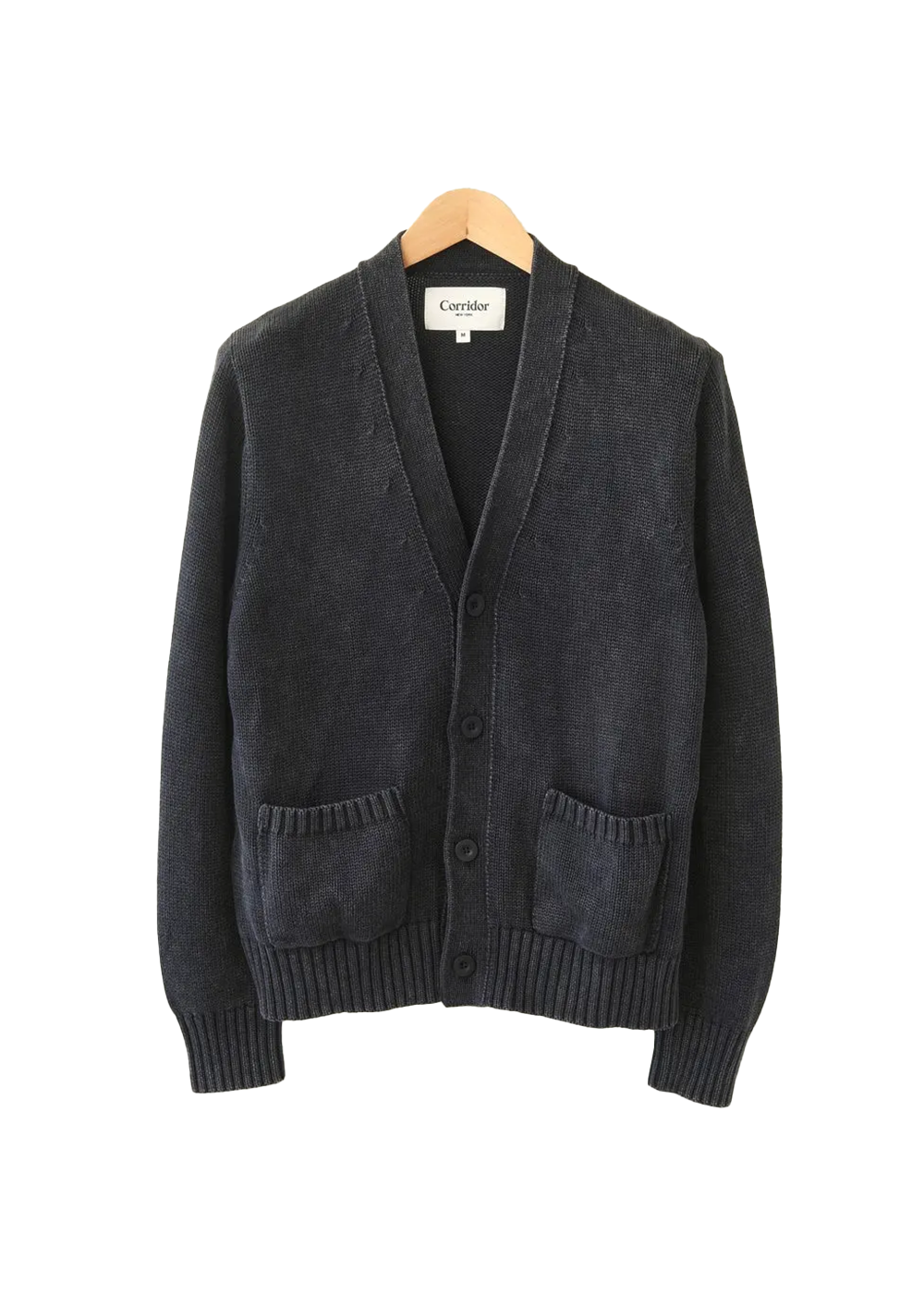 Acid Wash Cardigan - Black - Corridor Canada - Danali