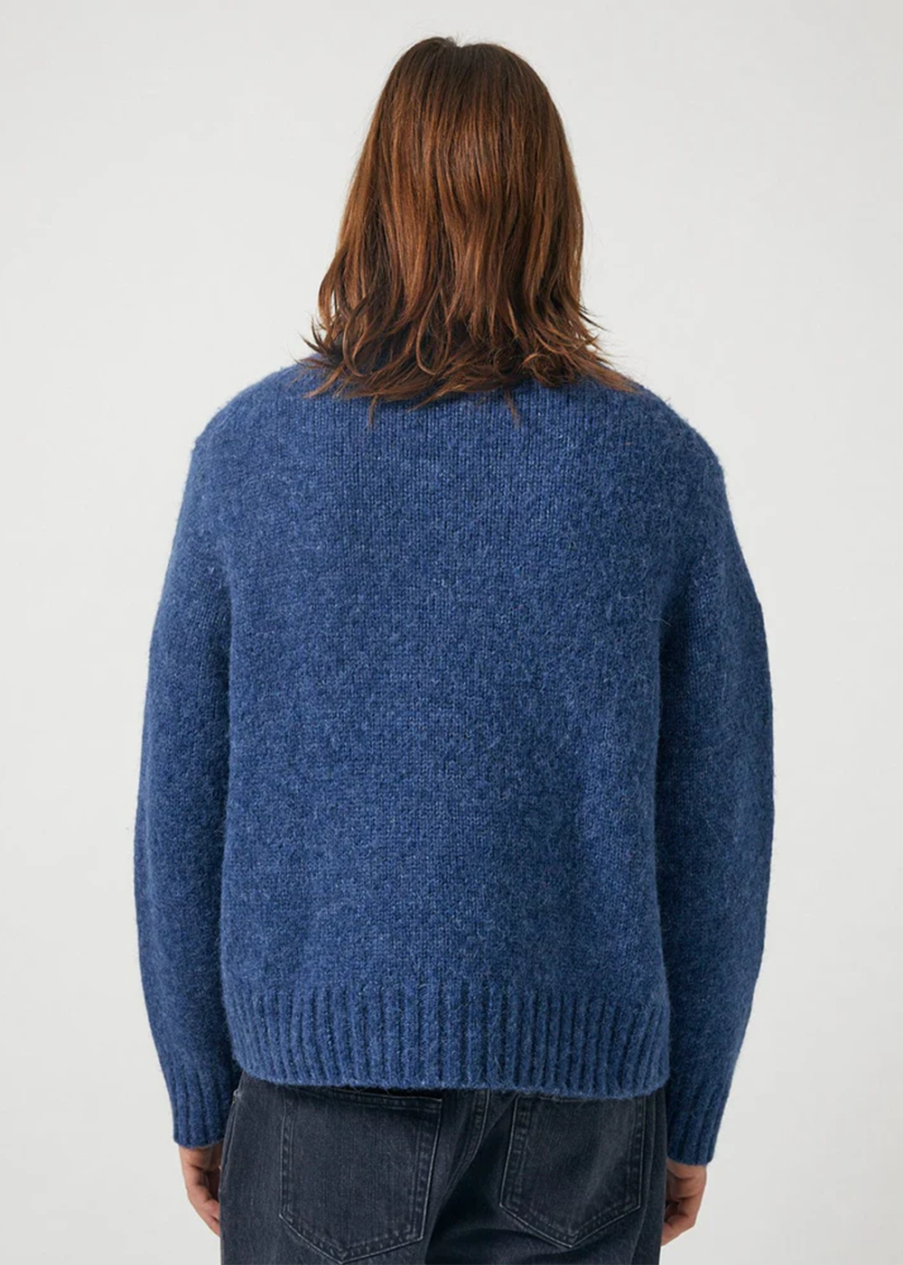 Alpaca Crewneck Sweater - Indigo - Corridor Canada - Danali