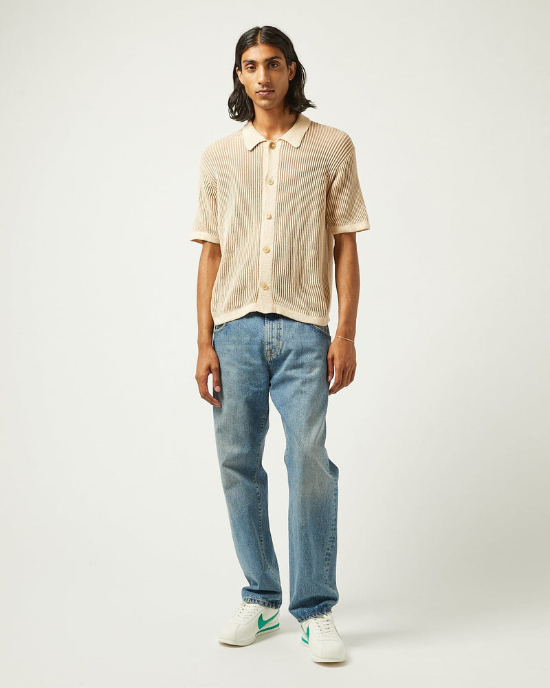 Plated Short Sleeve Shirt - Natural - Corridor Clothing Canada - Danali