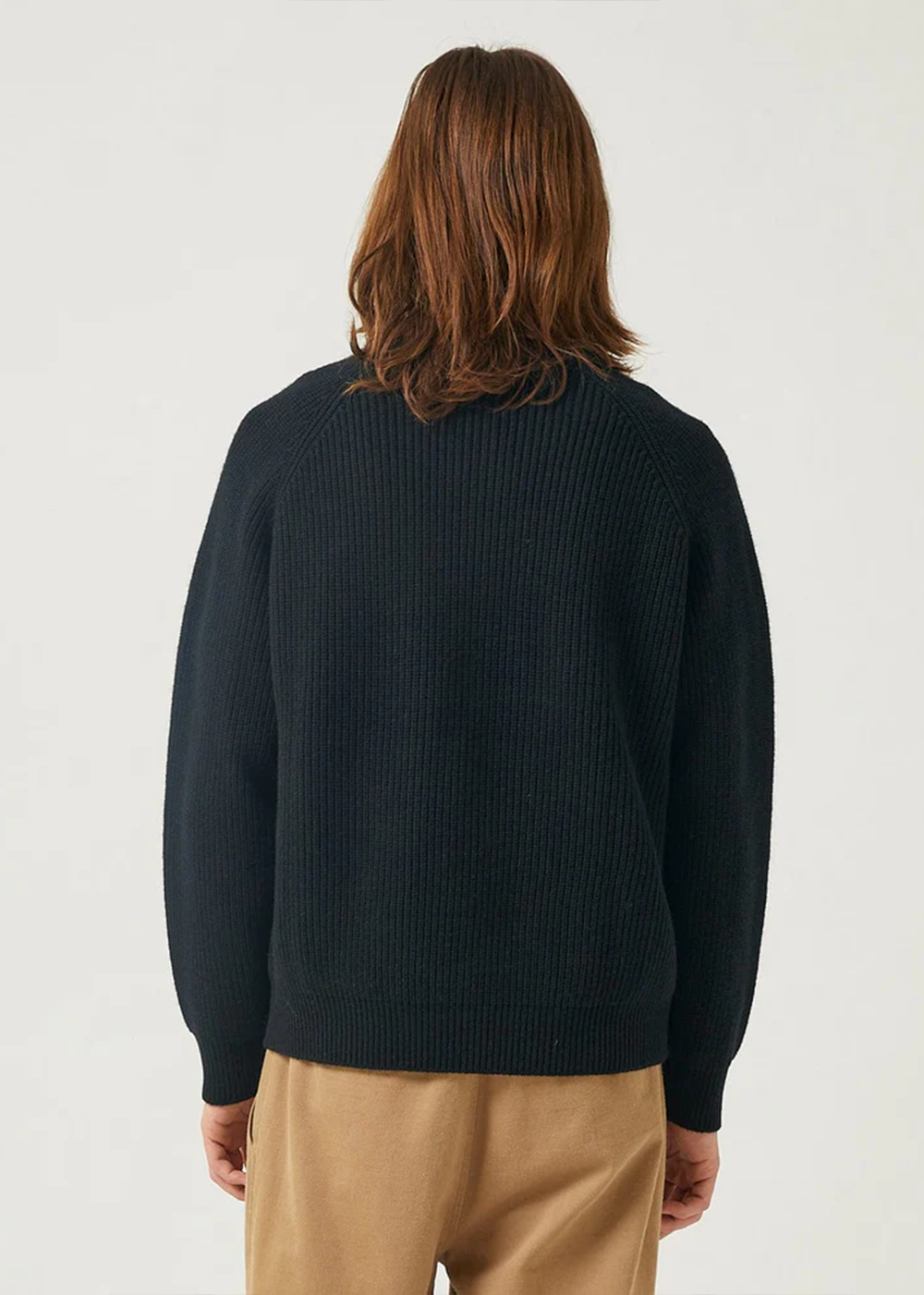 Wool Cashmere Crewneck Sweater - Black - Corridor Canada - Danali