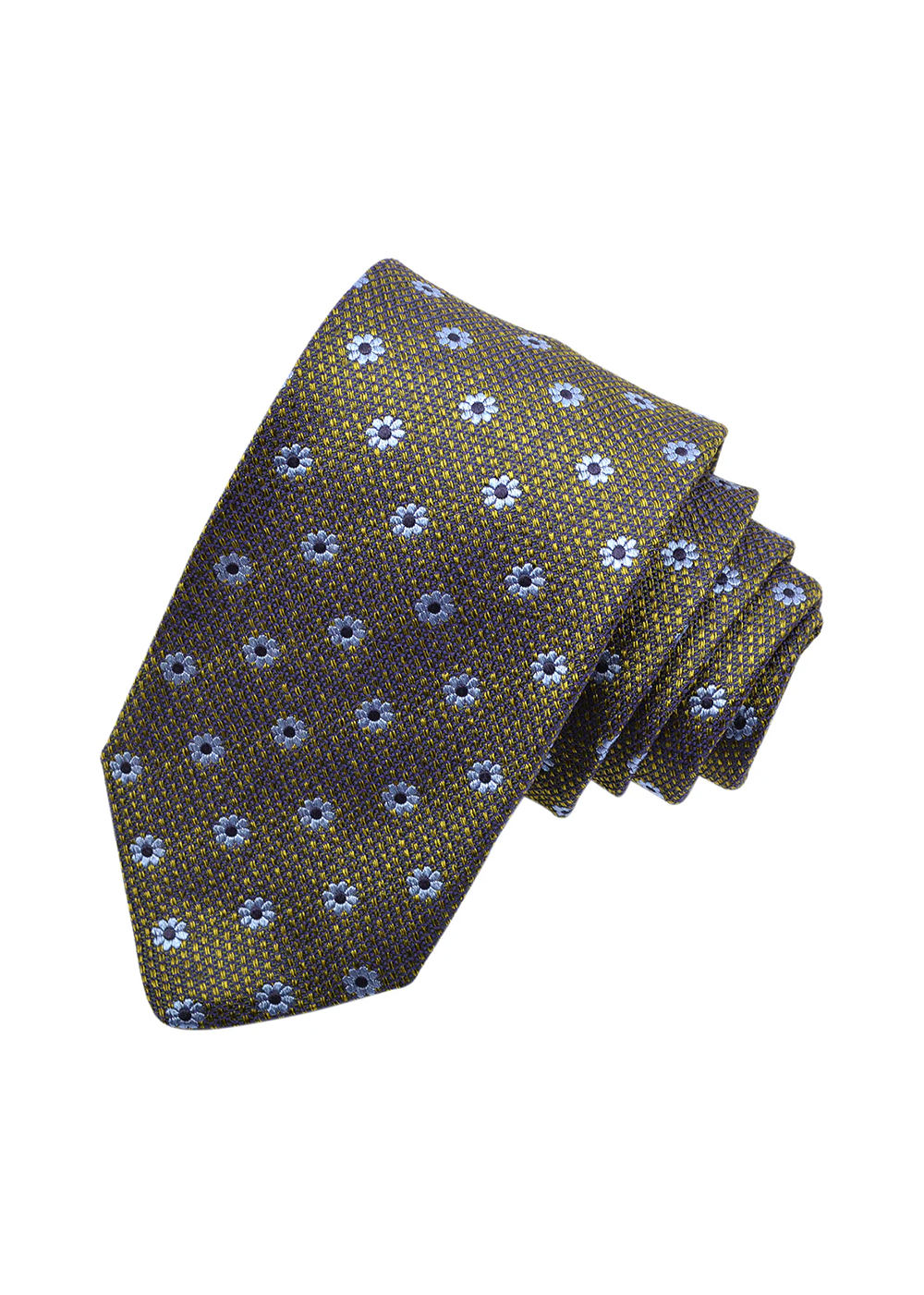 Silk Tie Daisy Melange - Green/Powder Blue - Dion Canada - Danali