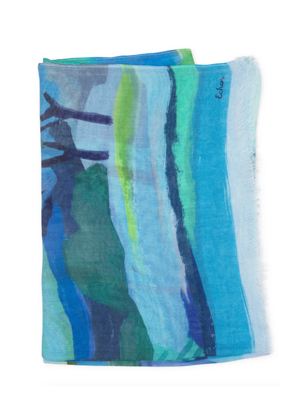 Painterly Landscape Wrap - Ultramarine - Echo Canada - Danali