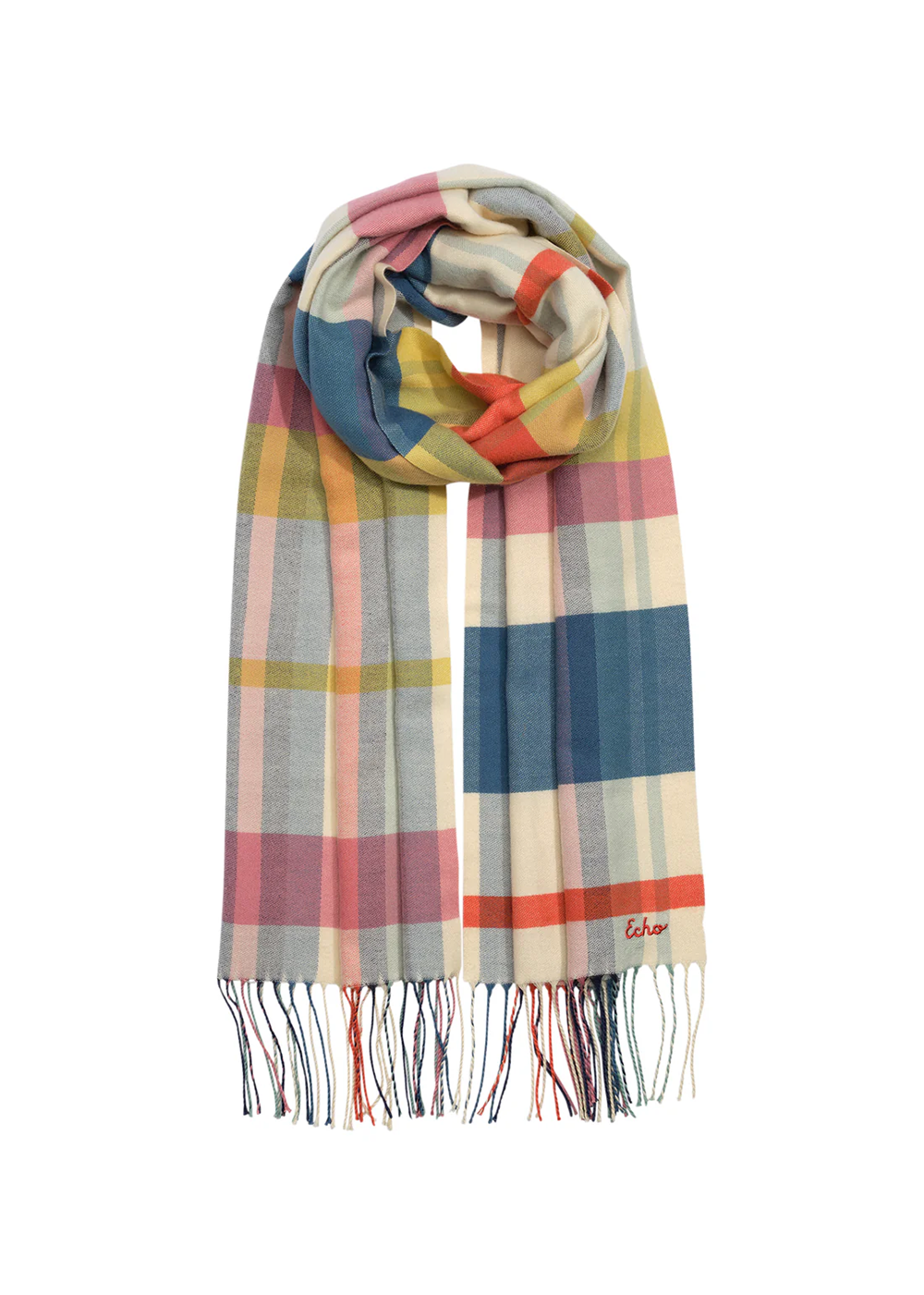 Central Park Plaid Scarf - Multi - Echo Canada - Danali
