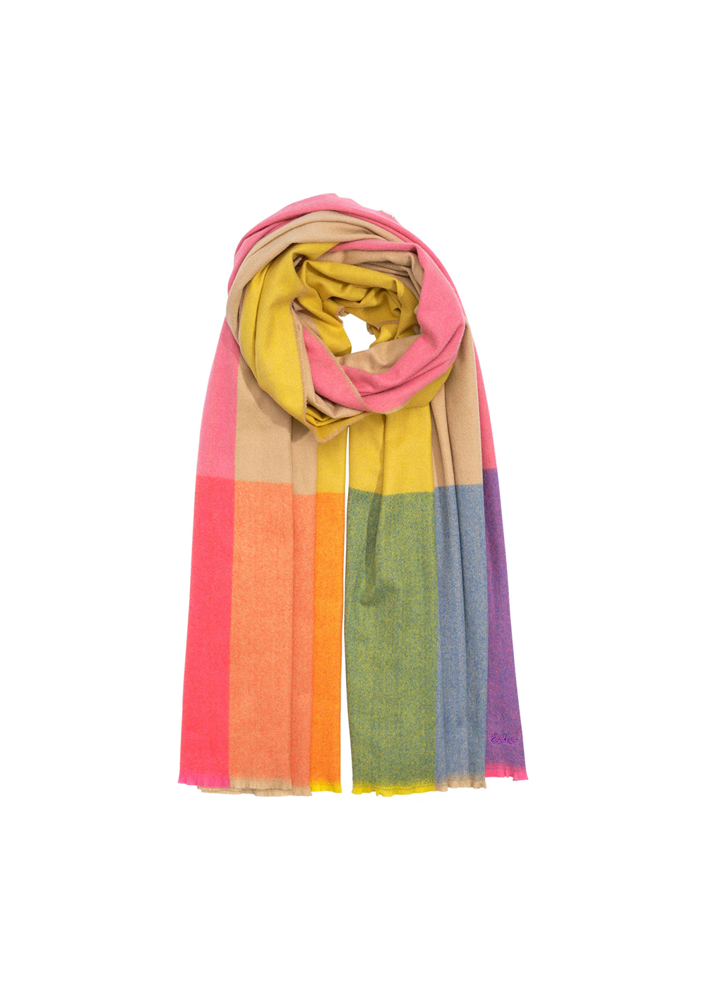 Colourblock Blanket Wrap - Multi - Echo Canada - Danali