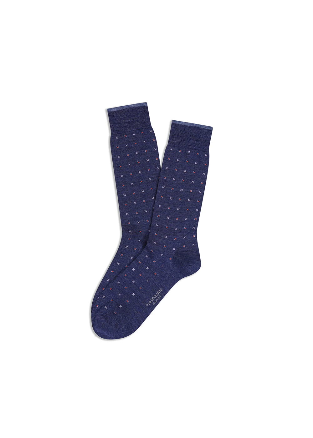 Extrafine Merino Micro Tie Socks - Indigo Blue - Marcoliani Canada - Danali