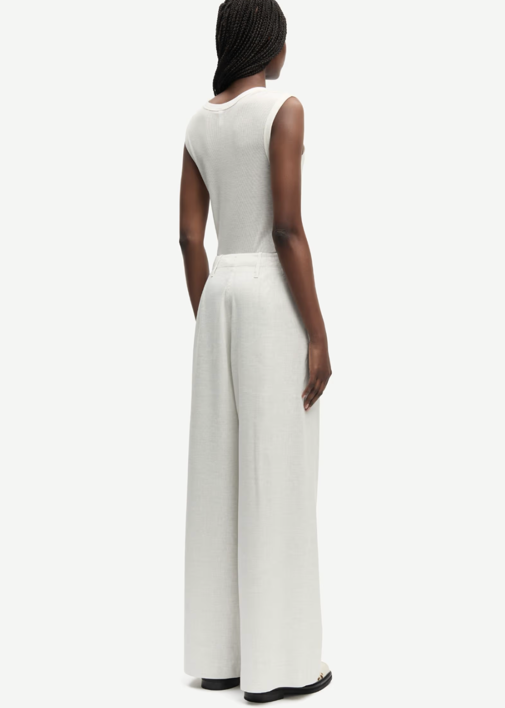 Saiben Trousers - Light Grey Melange - Samsoe Samsoe Canada - Danali - F26100112
