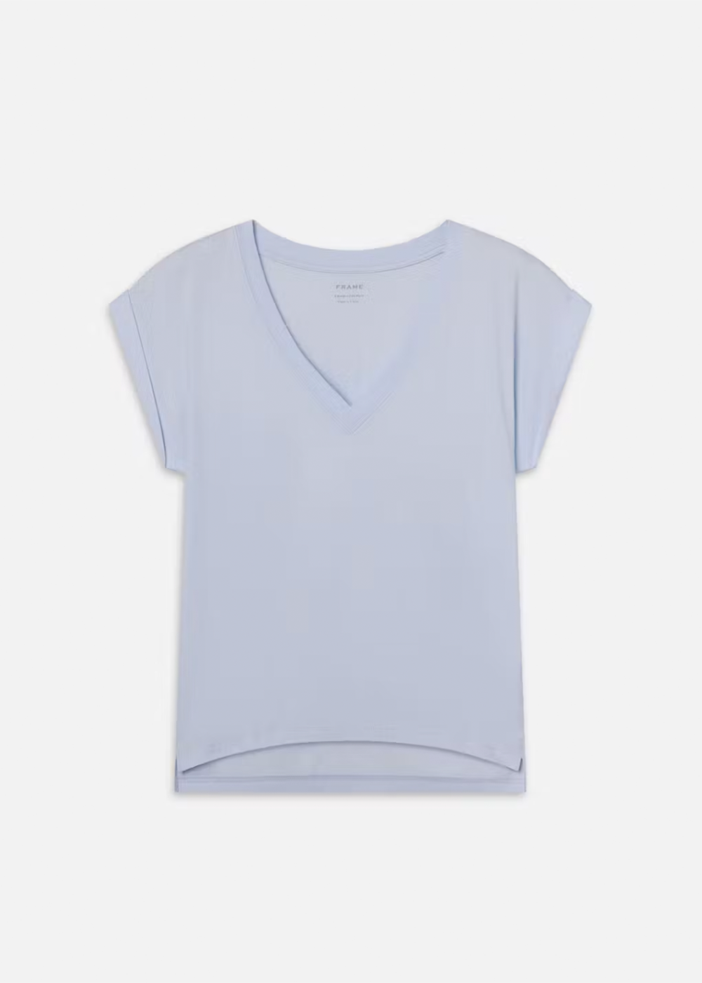 Easy V-Neck Tee - Light Chambray - FRAME Canada - Danali