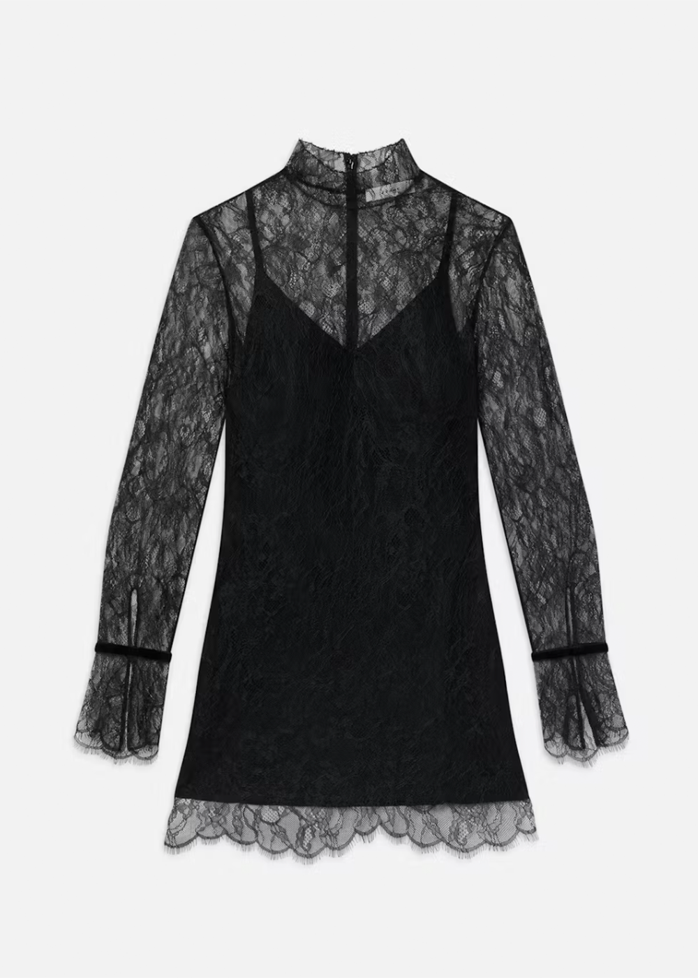 Lace Shift Dress - Black - Frame Canada - Danali