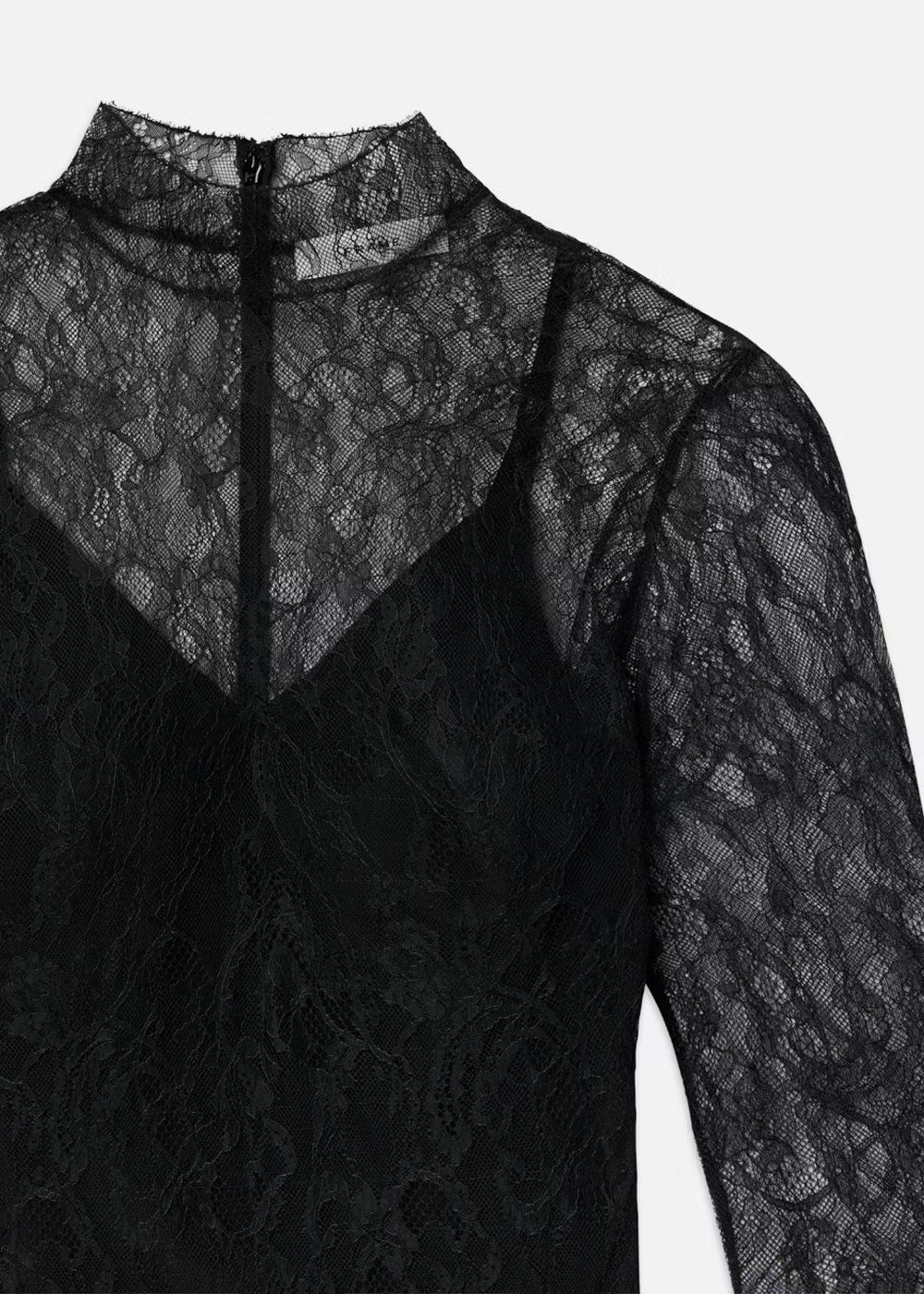 Lace Shift Dress - Black - Frame Canada - Danali