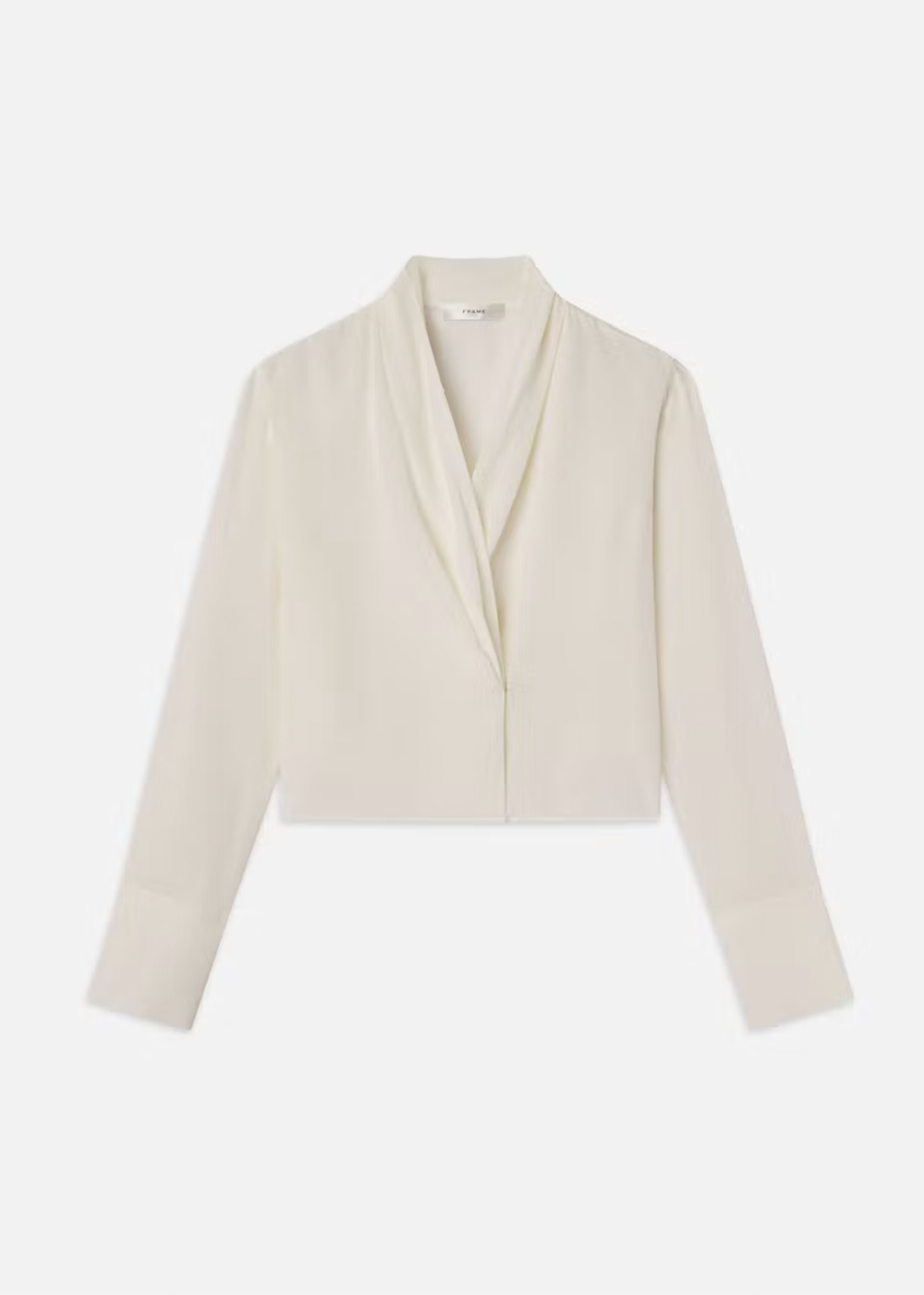 Shawl Collar Blouse - Cream - FRAME Canada - Danali