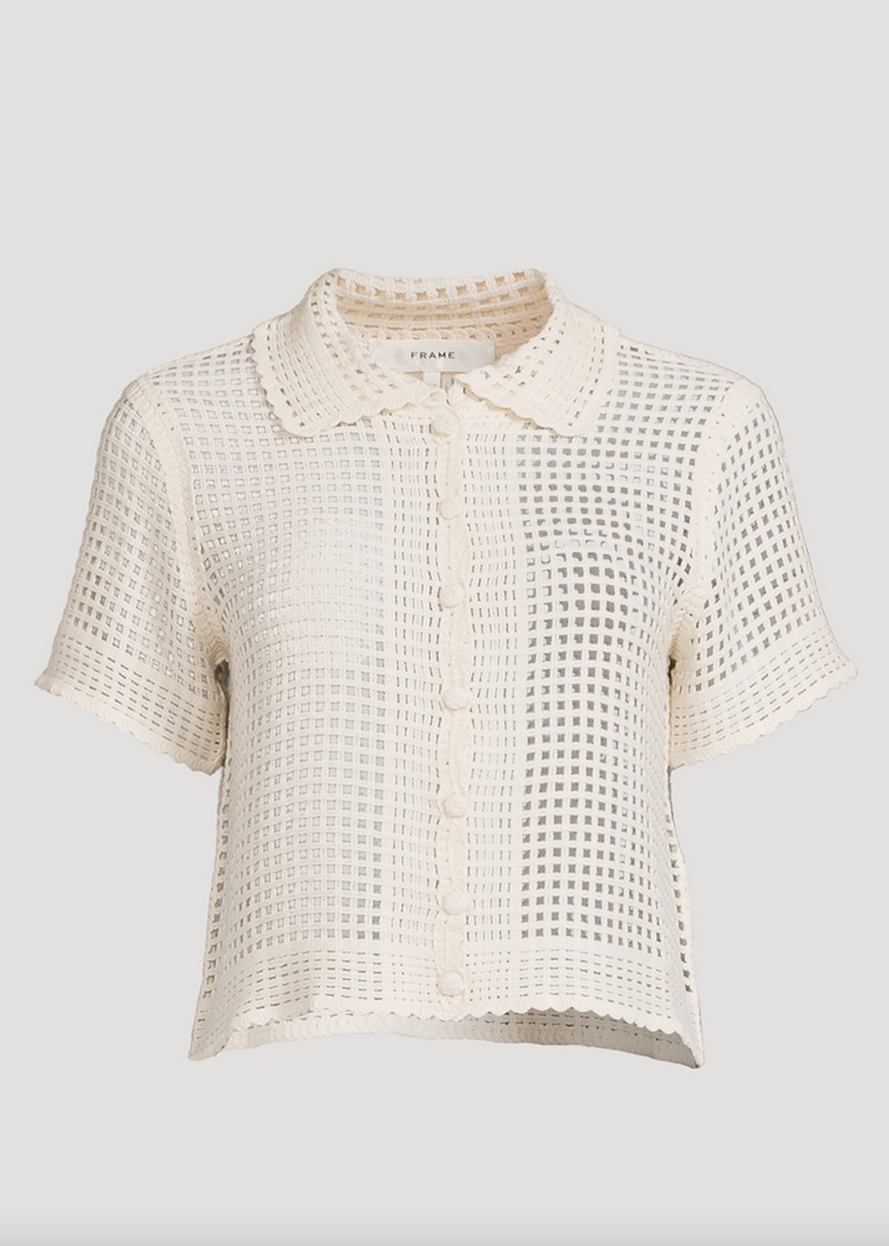 FRAME The Crochet Top Cream - FRAME Canada - Danali