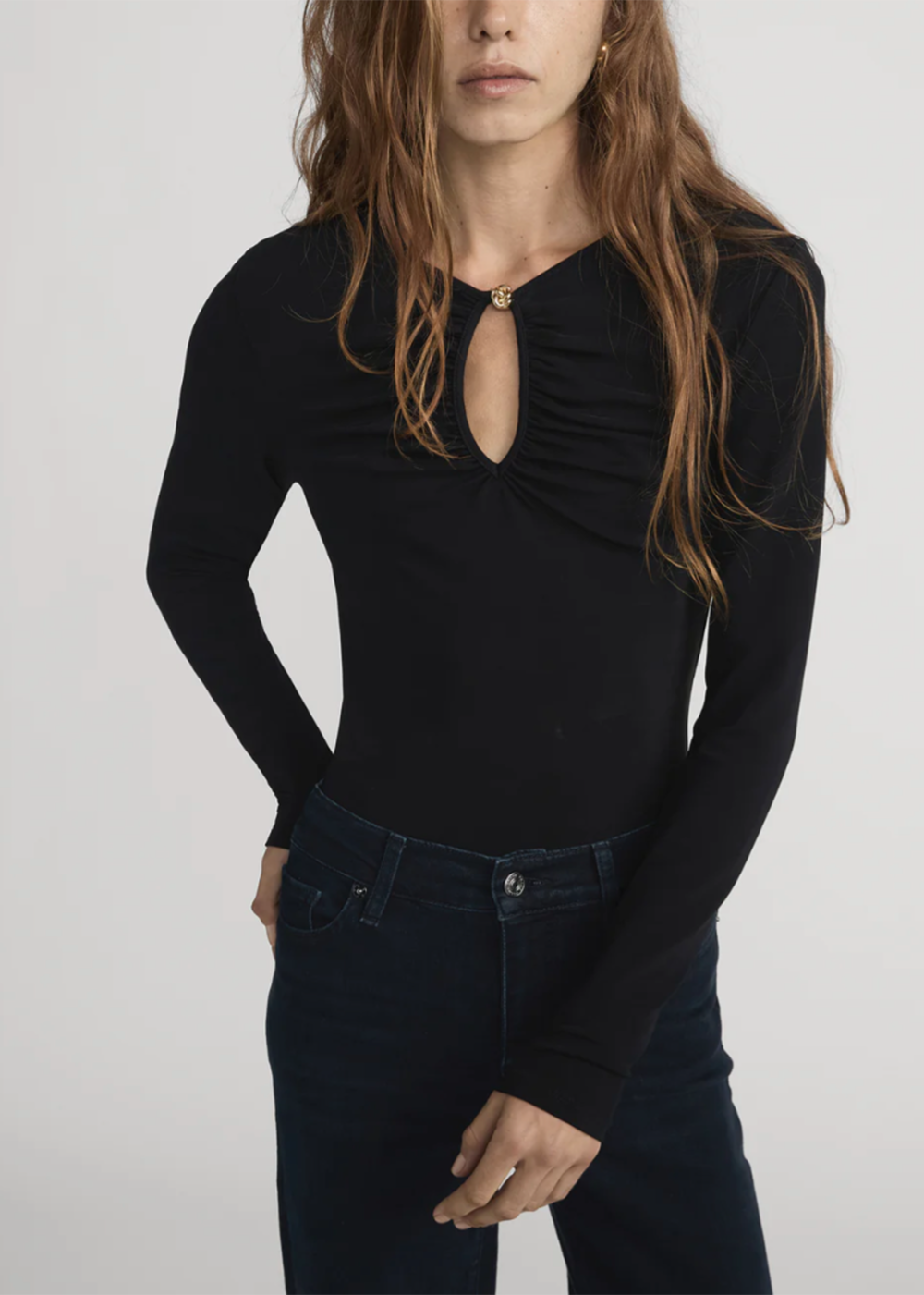 The Keyhole Top - Black - FRAME Canada - Danali