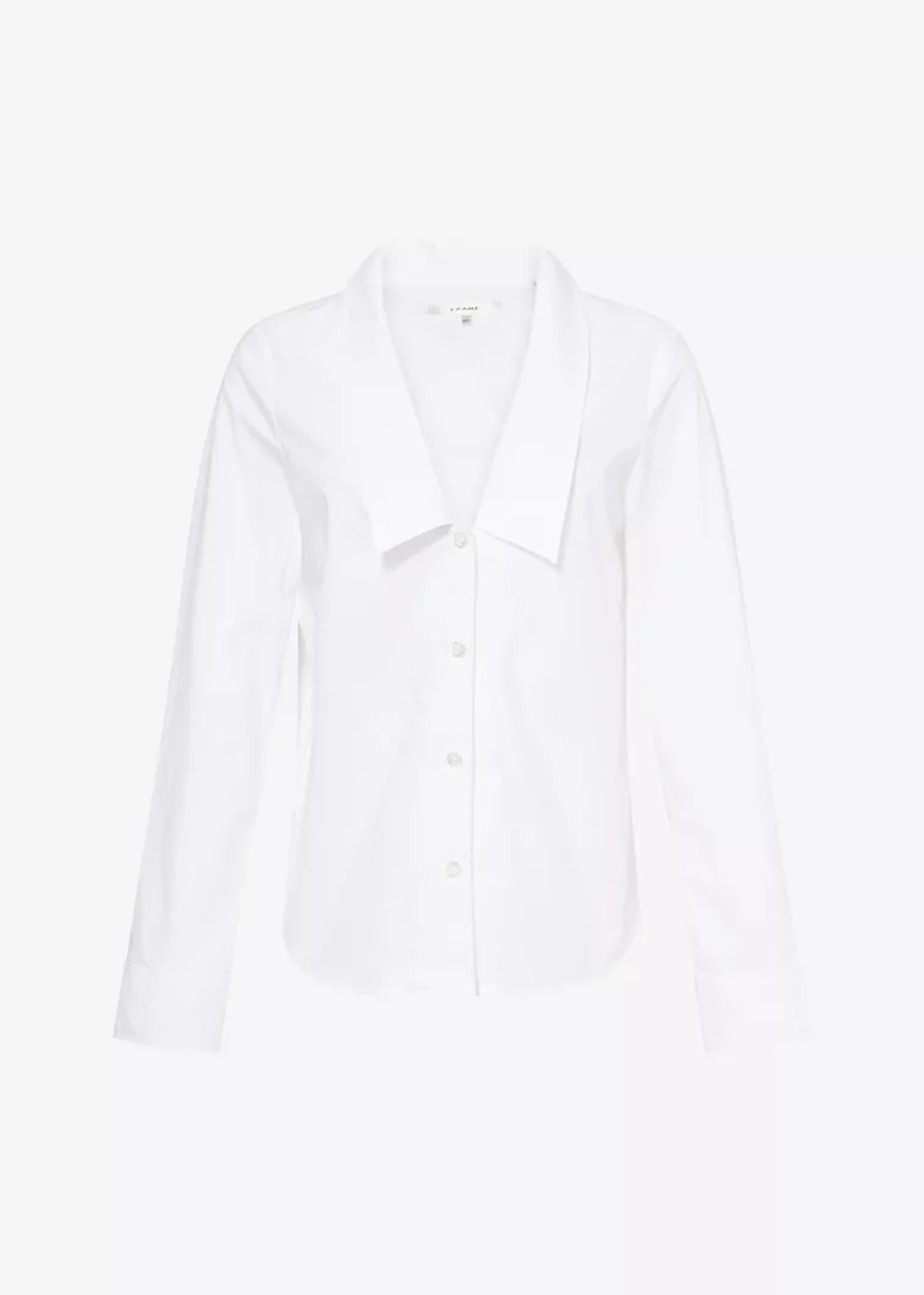 The Low Collar Shirt - White - FRAME Canada - Danali