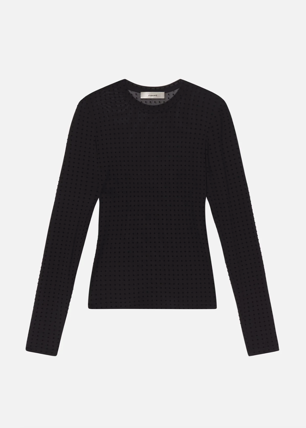 The Mesh Polka Dot Top - Black - FRAME Canada - Danali