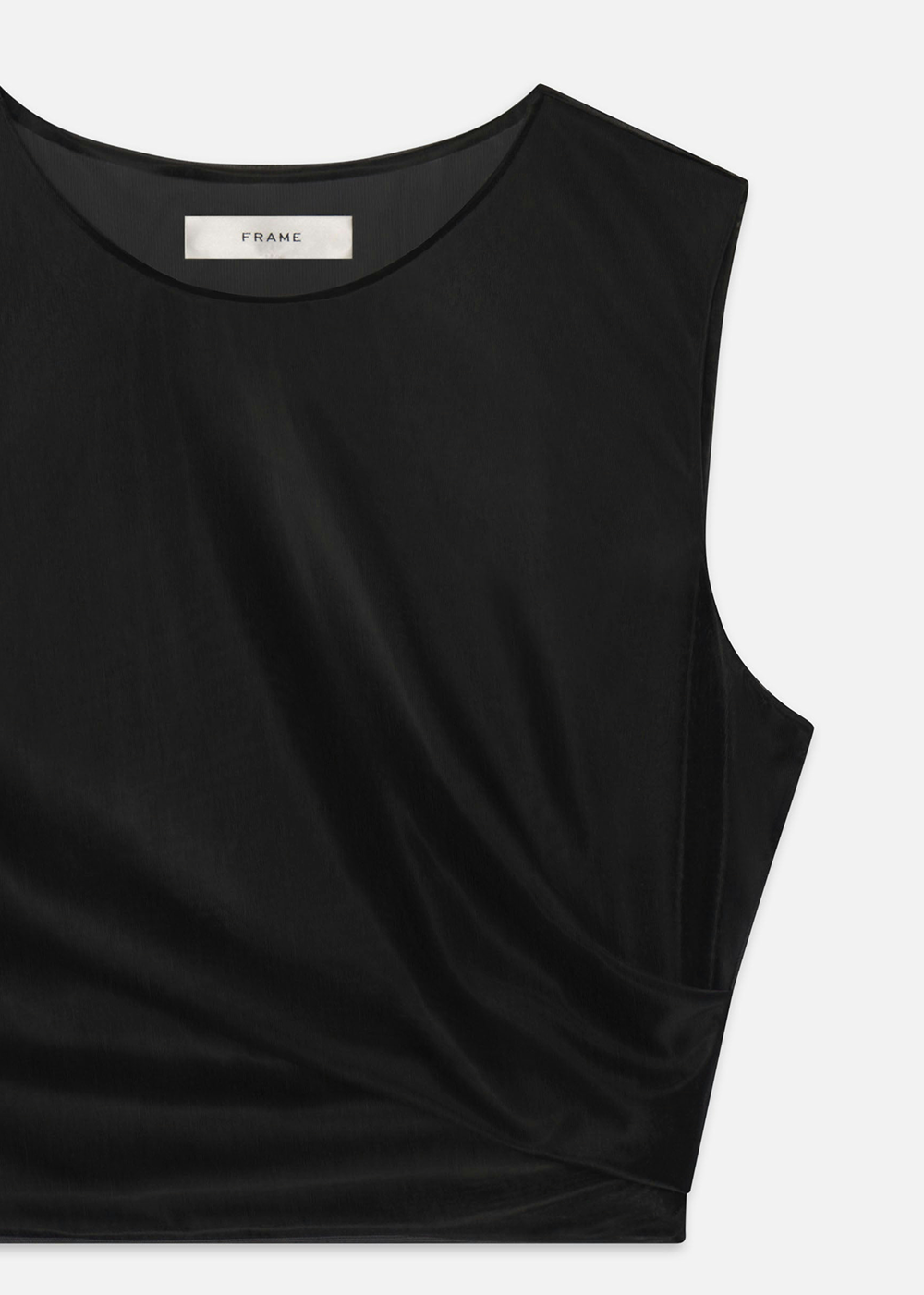 FRAME The Mesh Twist Tank Black - FRAME Canada - Danali