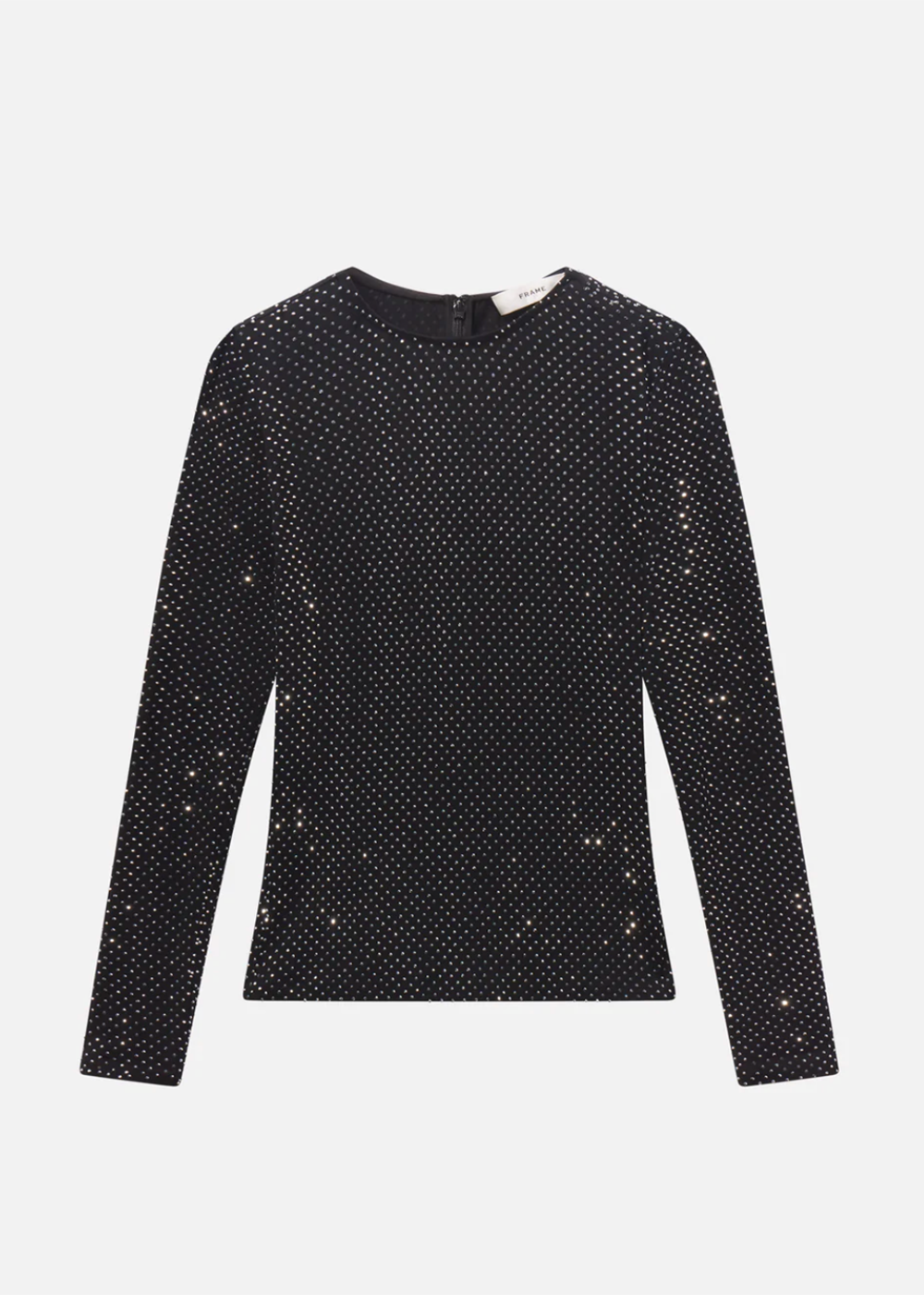 The Rhinestone Jersey Top - Black - FRAME Canada - Danali