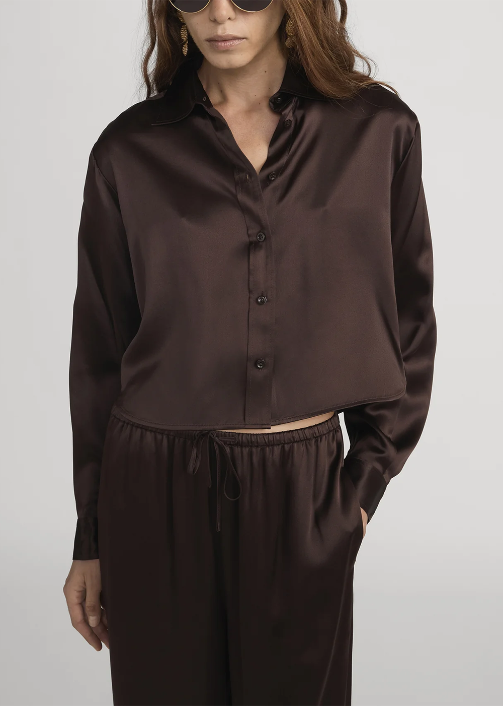 The Silk Charles Shirt - Americano - FRAME Canada - Danali