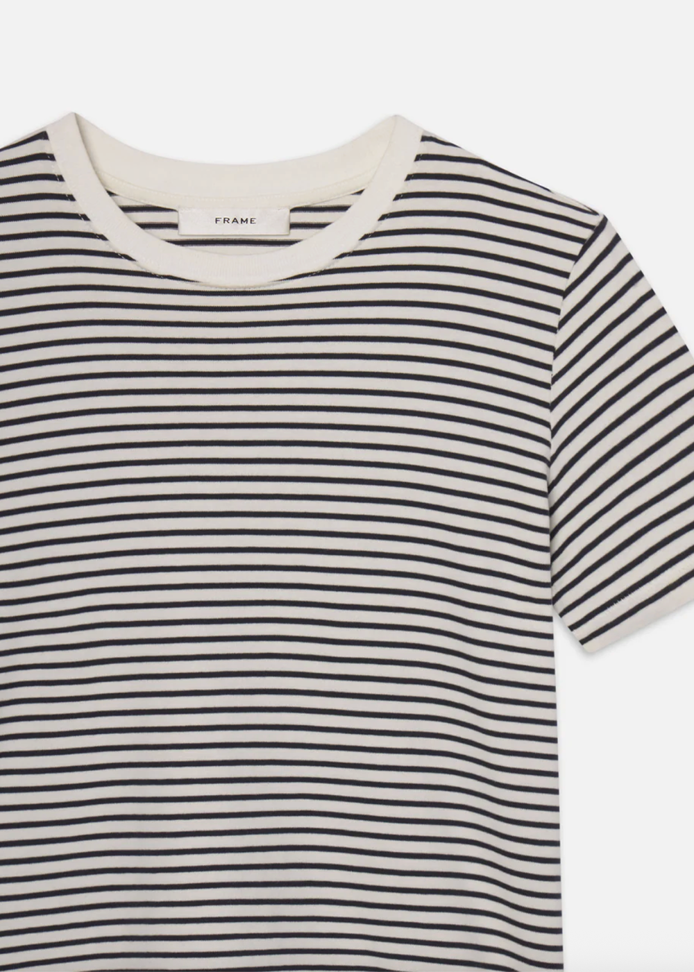 The Stripe Baby Tee - Navy Multi - FRAME Canada - Danali